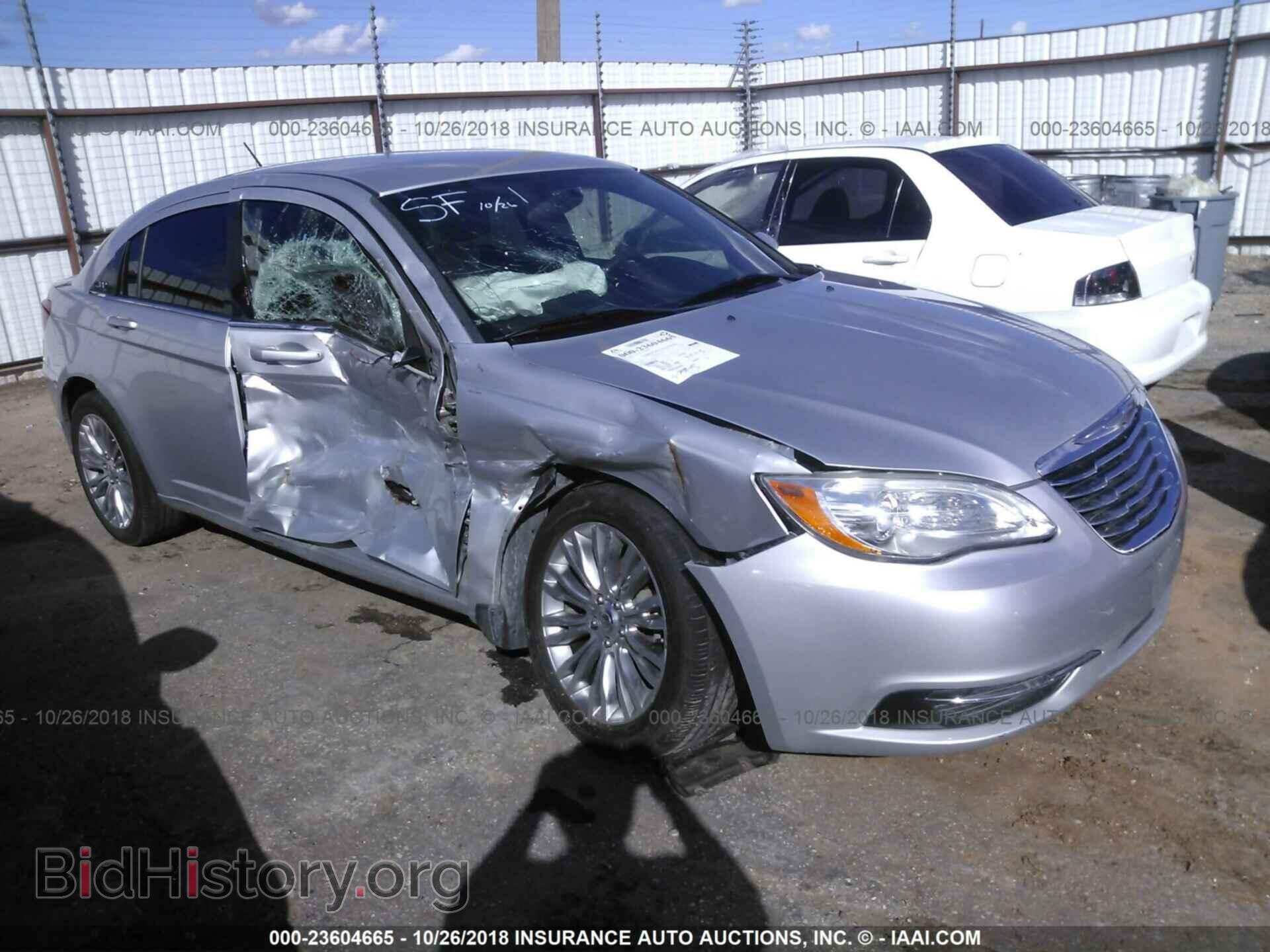 Фотография 1C3CCBAB7CN319181 - CHRYSLER 200 2012