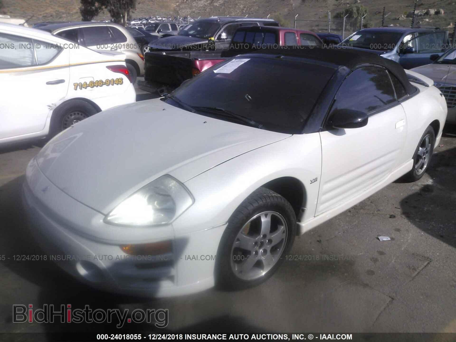 2003 MITSUBISHI ECLIPSE - VIN: 4A3AE55H73E030439 - Фото 2