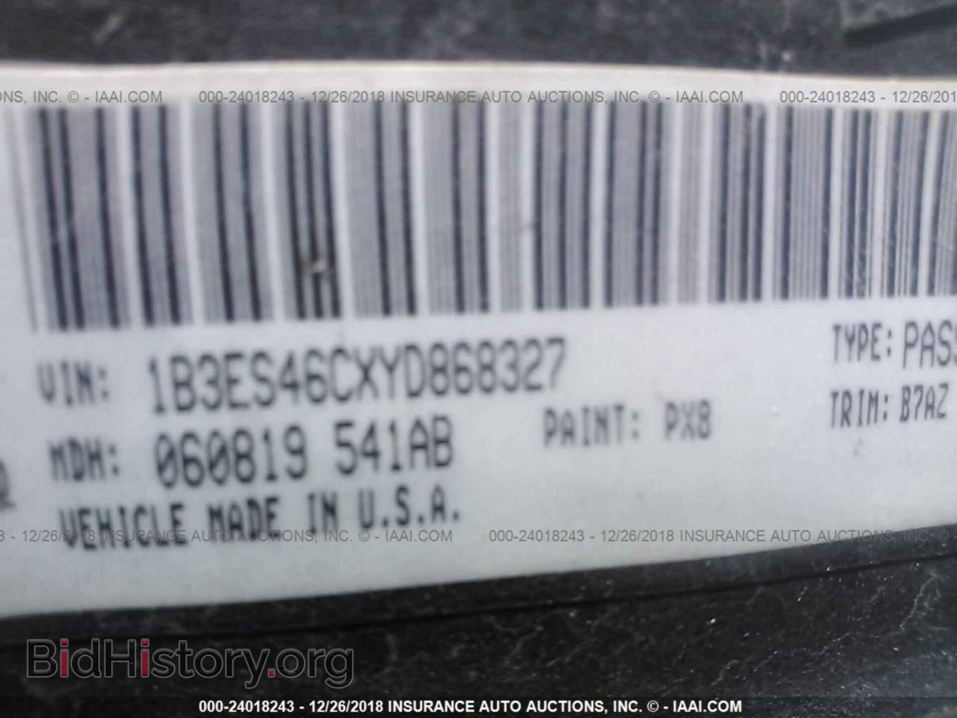 2000 DODGE NEON - VIN: 1B3ES46CXYD868327 - Photo 9