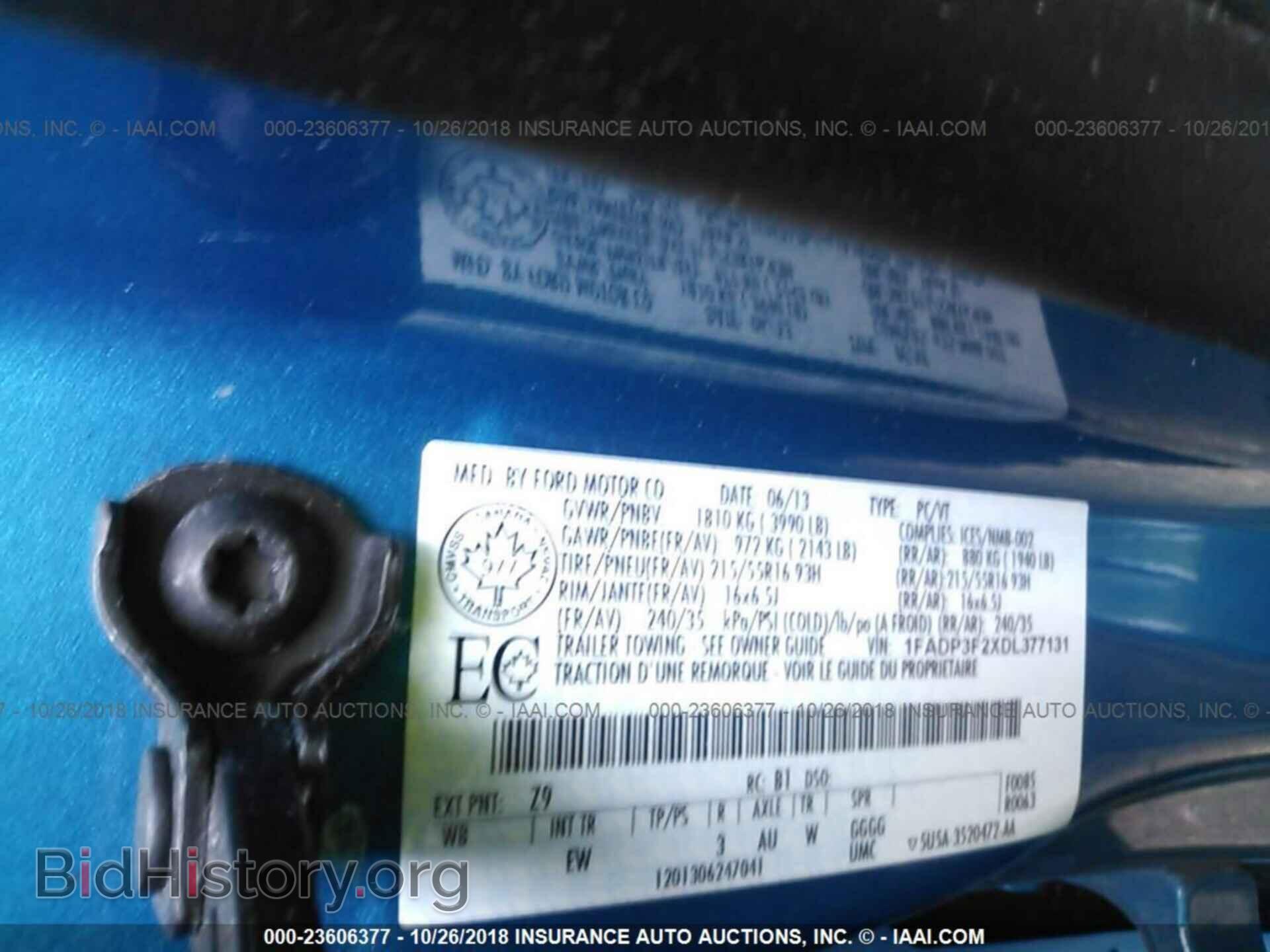 2013 FORD FOCUS - VIN: 1FADP3F2XDL377131 - Фото 9