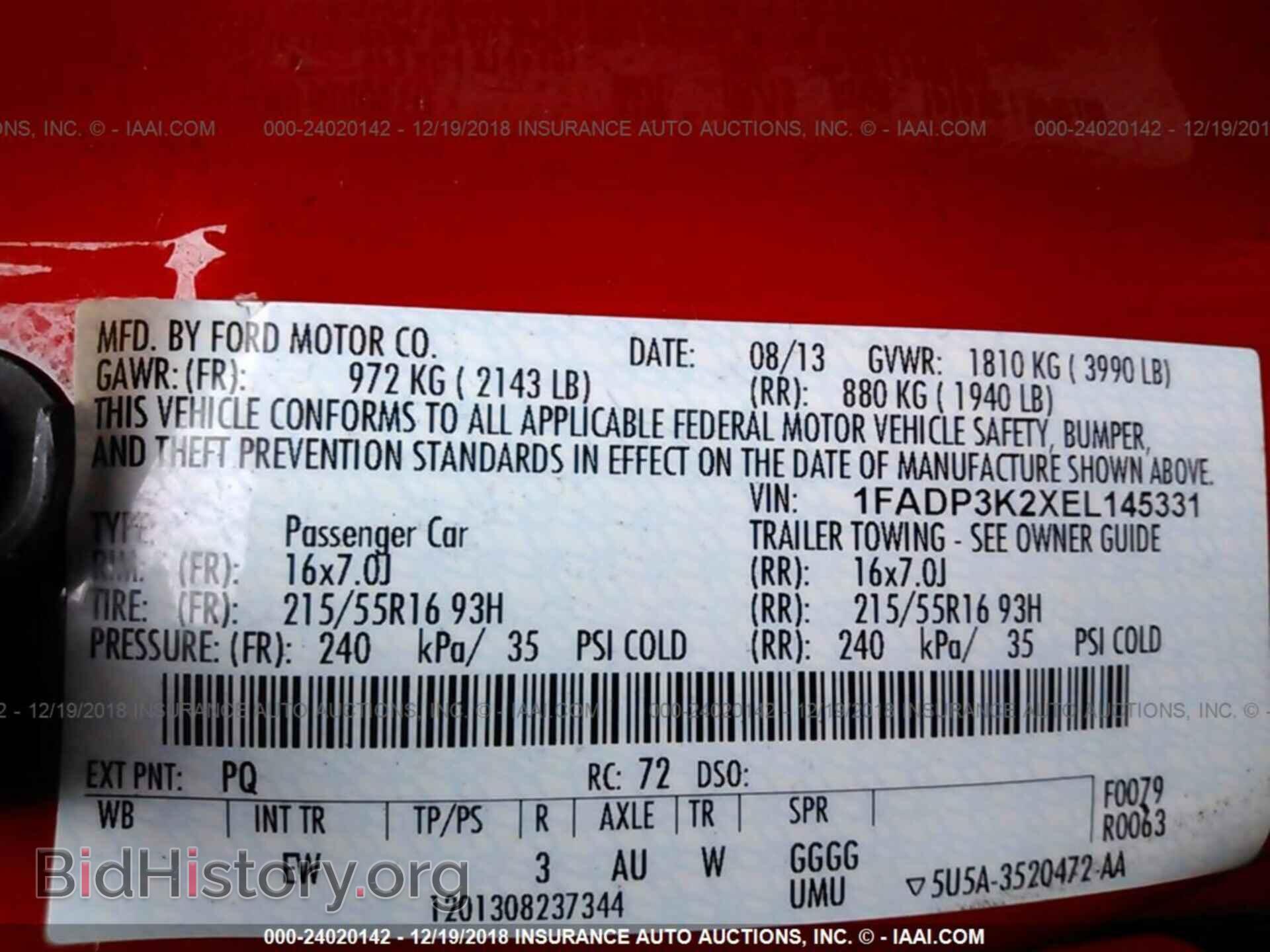2014 FORD FOCUS - VIN: 1FADP3K2XEL145331 - Photo 9