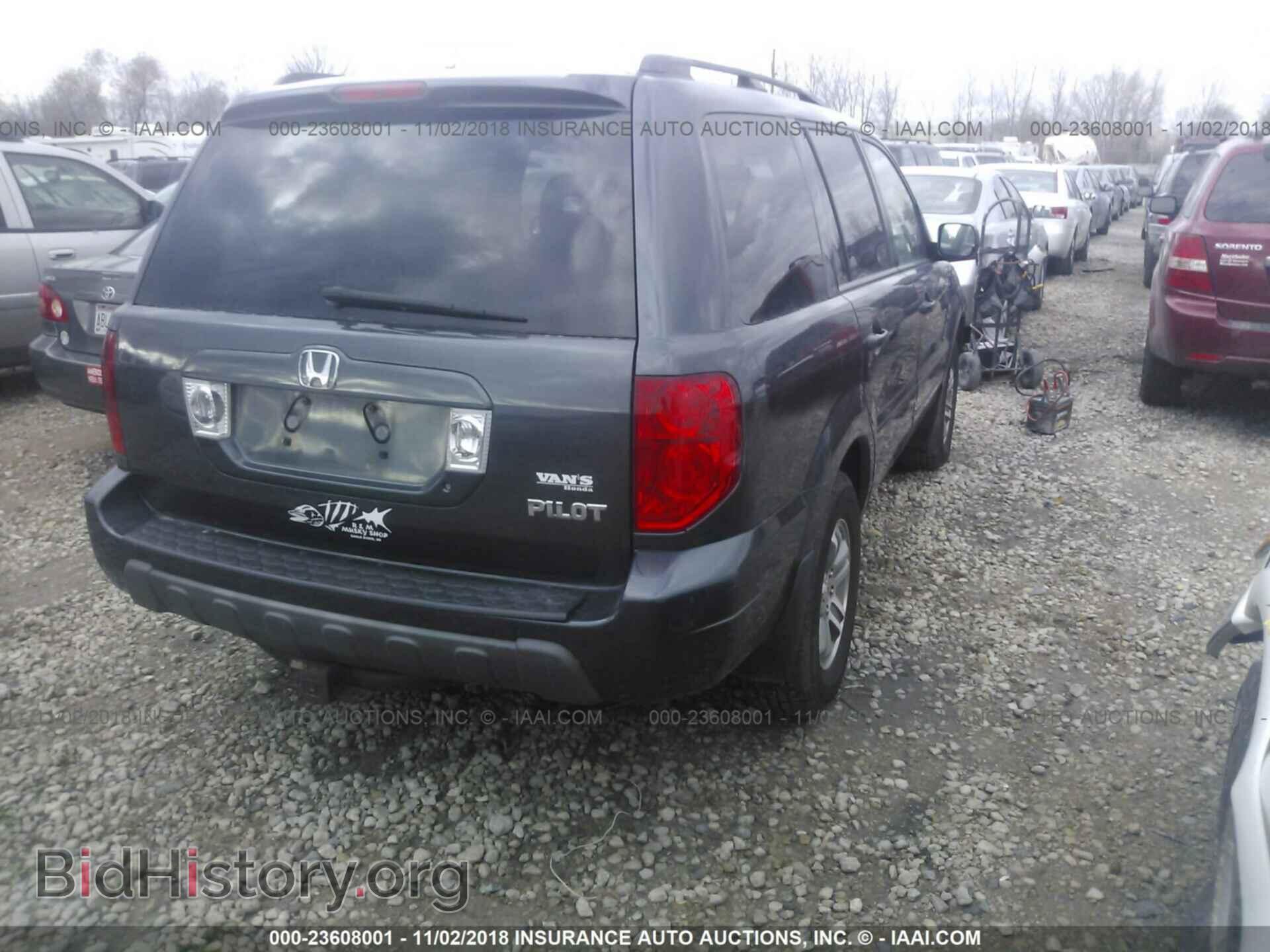 2005 HONDA PILOT - VIN: 2HKYF18595H530615 - Фото 4