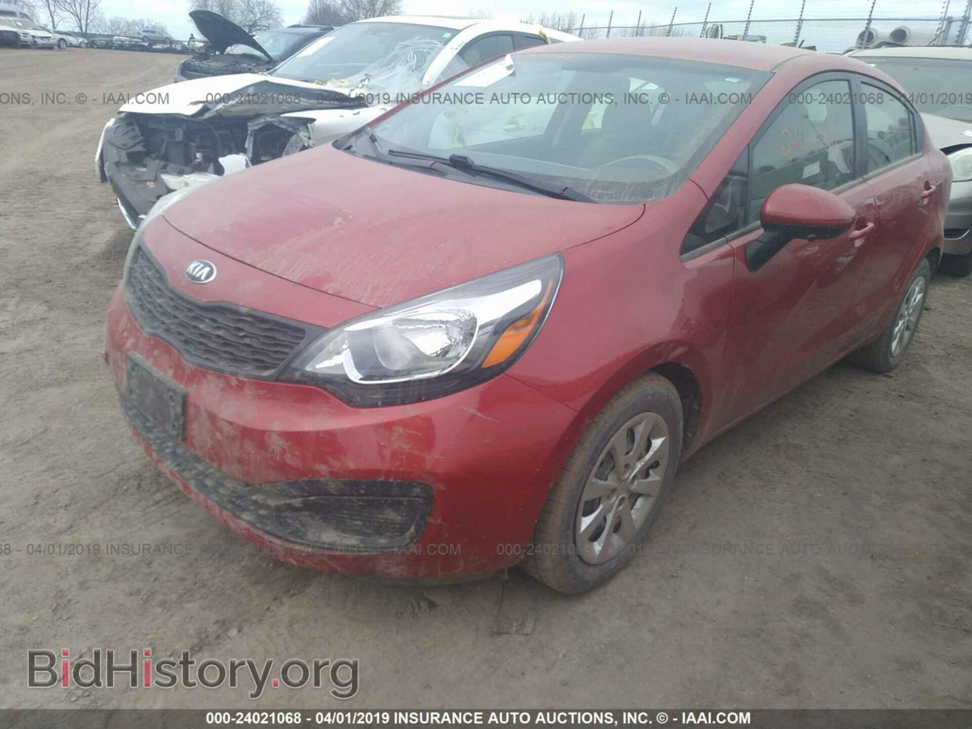 2014 KIA RIO - VIN: KNADM4A34E6414163 - Фото 2