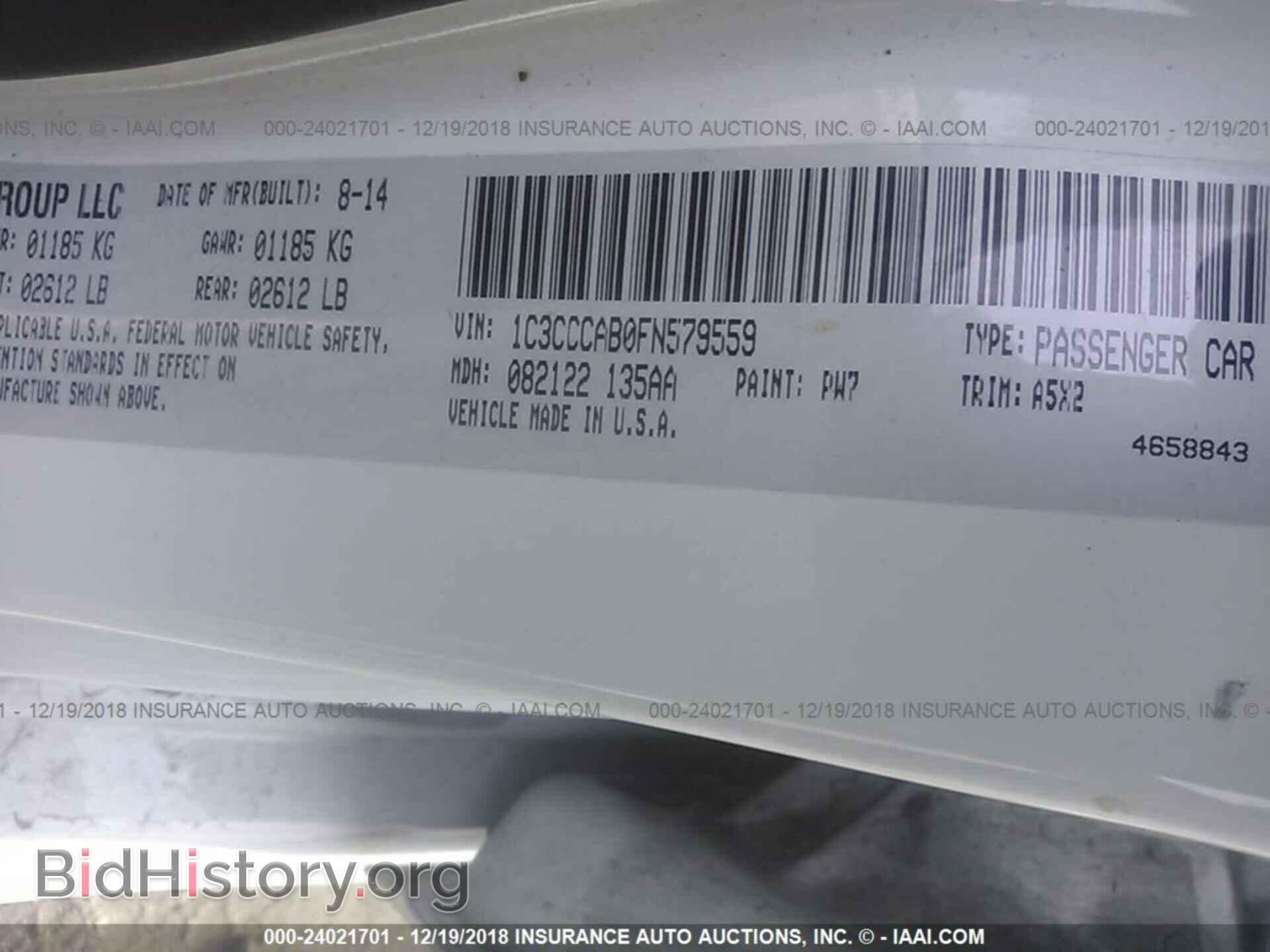 2015 CHRYSLER 200 - VIN: 1C3CCCAB0FN579559 - Photo 9