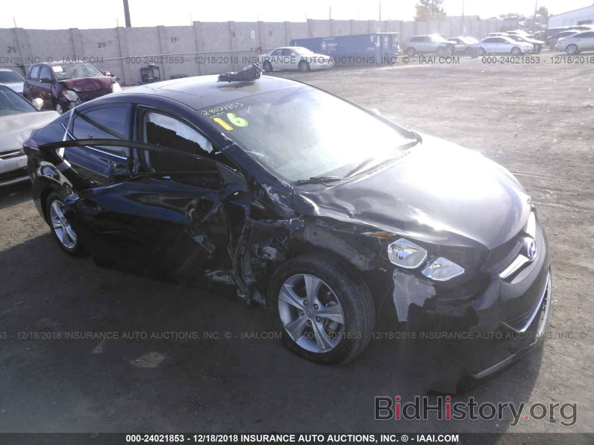 Photo KMHDH4AE1GU591191 - HYUNDAI ELANTRA 2016