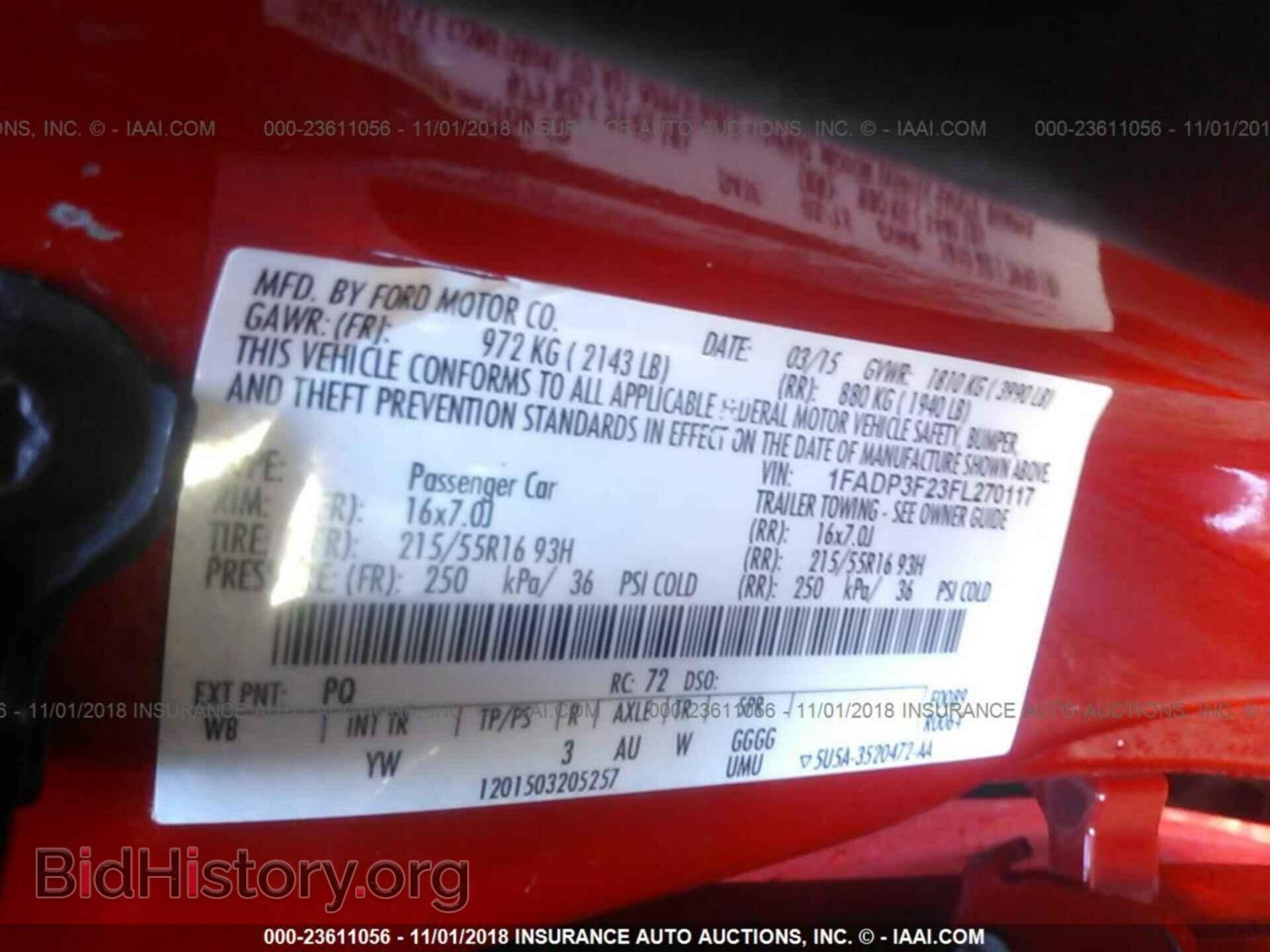 2015 FORD FOCUS - VIN: 1FADP3F23FL270117 - Photo 9