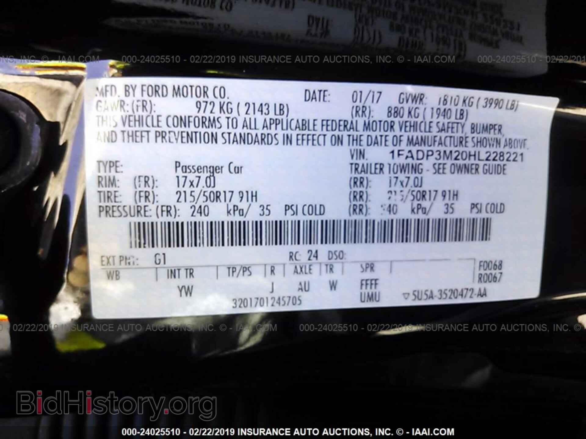 2017 FORD FOCUS - VIN: 1FADP3M20HL228221 - Photo 9