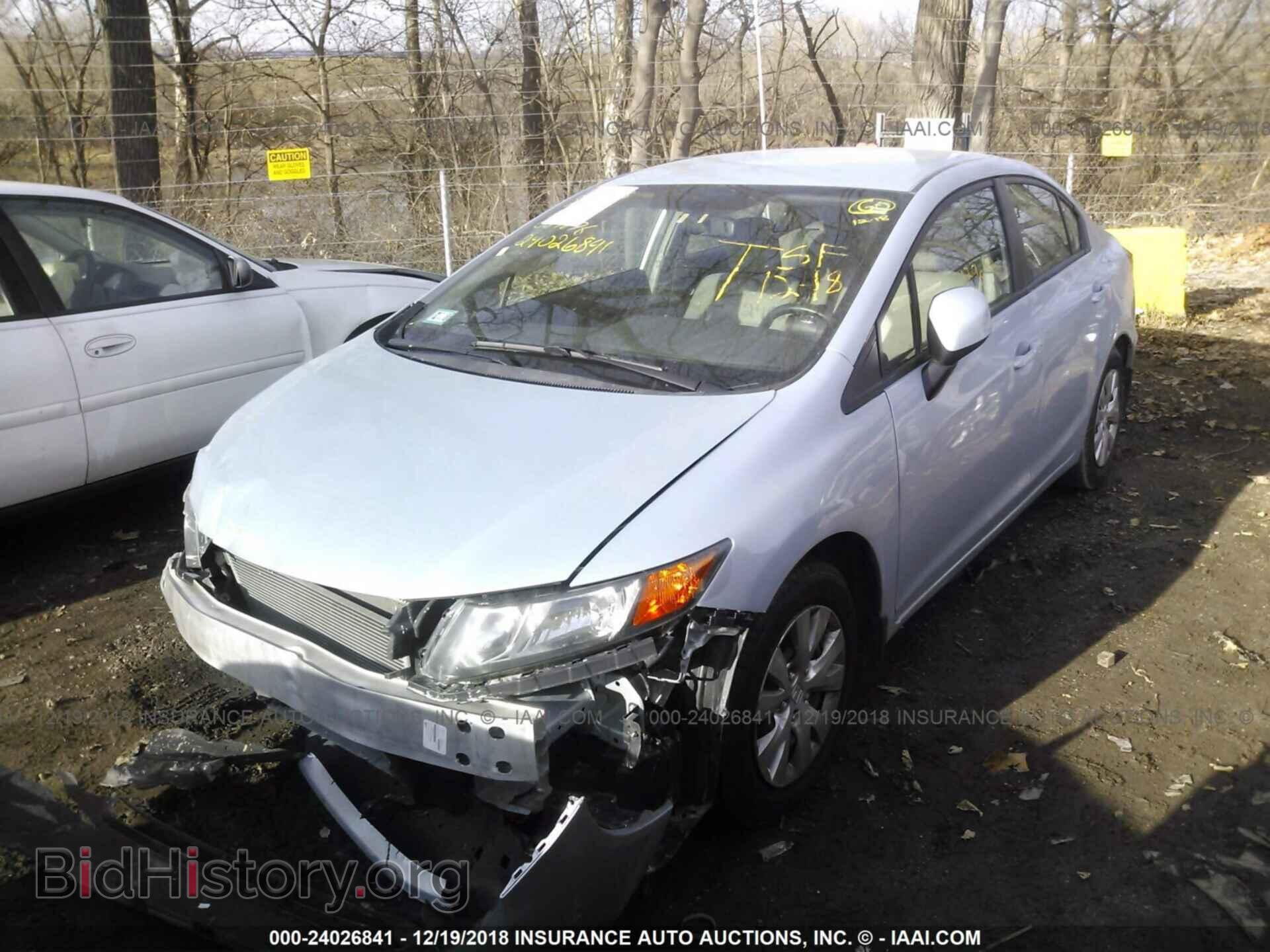 2012 HONDA CIVIC - VIN: 19XFB2F54CE067876 - Photo 2