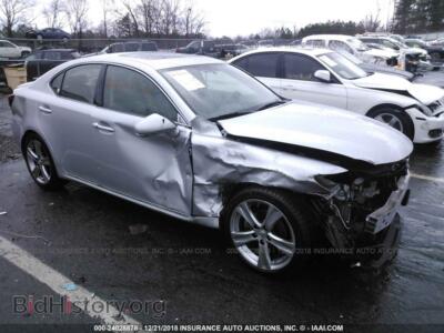 2011 Lexus IS, серебристый — VIN JTHBF5C28B5144448, IAAI