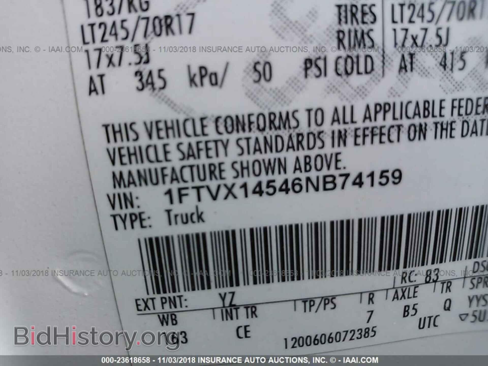 2006 FORD F150 - VIN: 1FTVX14546NB74159 - Фото 9