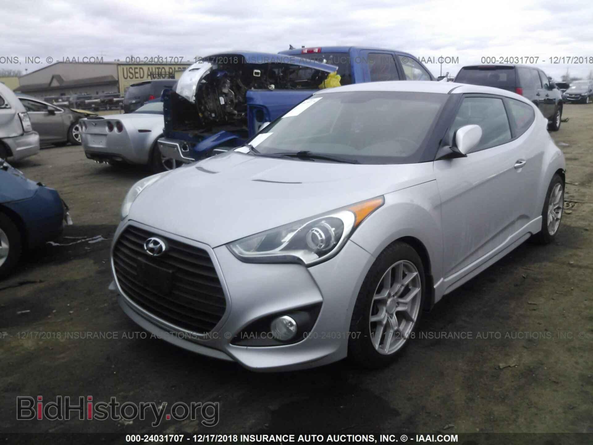 2013 HYUNDAI VELOSTER - VIN: KMHTC6AEXDU162388 - Фото 2