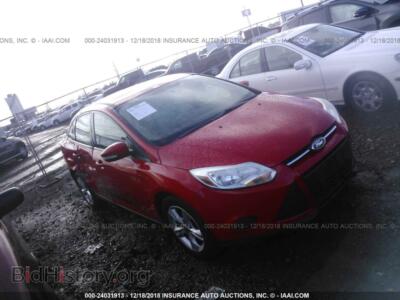 2013 Ford FOCUS, красный — VIN 1FADP3F21DL247092, IAAI
