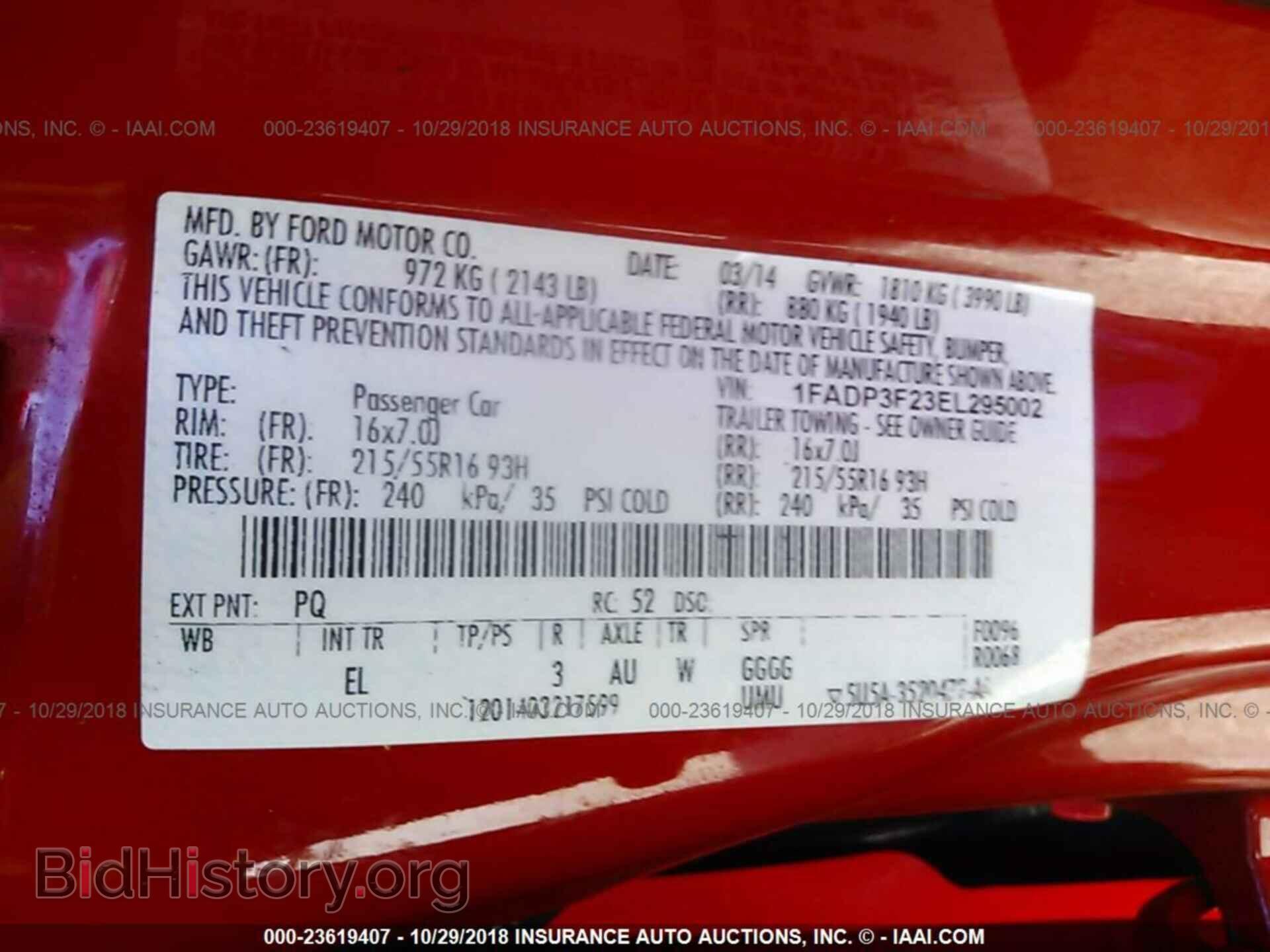 2014 FORD FOCUS - VIN: 1FADP3F23EL295002 - Photo 9
