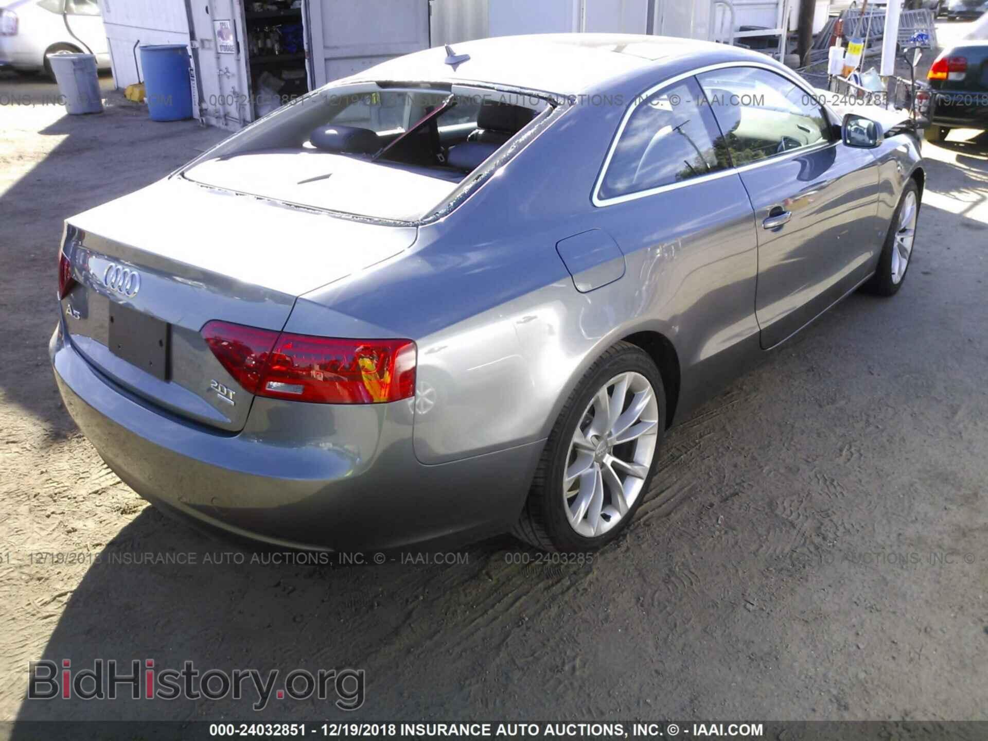 2013 AUDI A5 - VIN: WAUCFAFR3DA067874 - Photo 4
