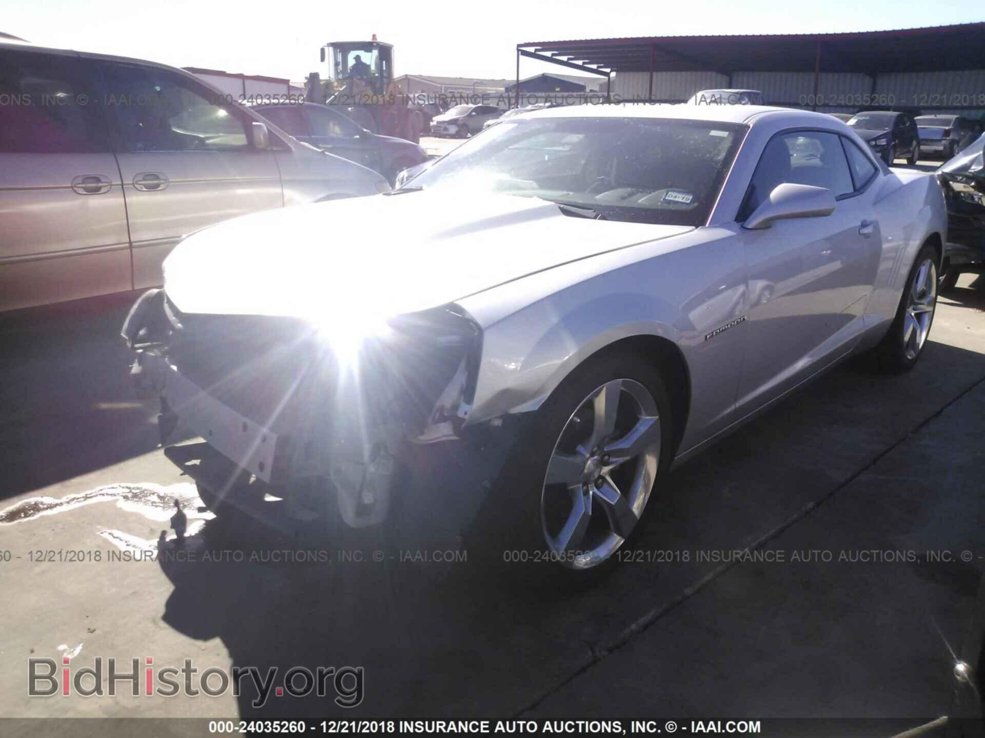2012 CHEVROLET CAMARO - VIN: 2G1FB1E36C9180195 - Фото 2