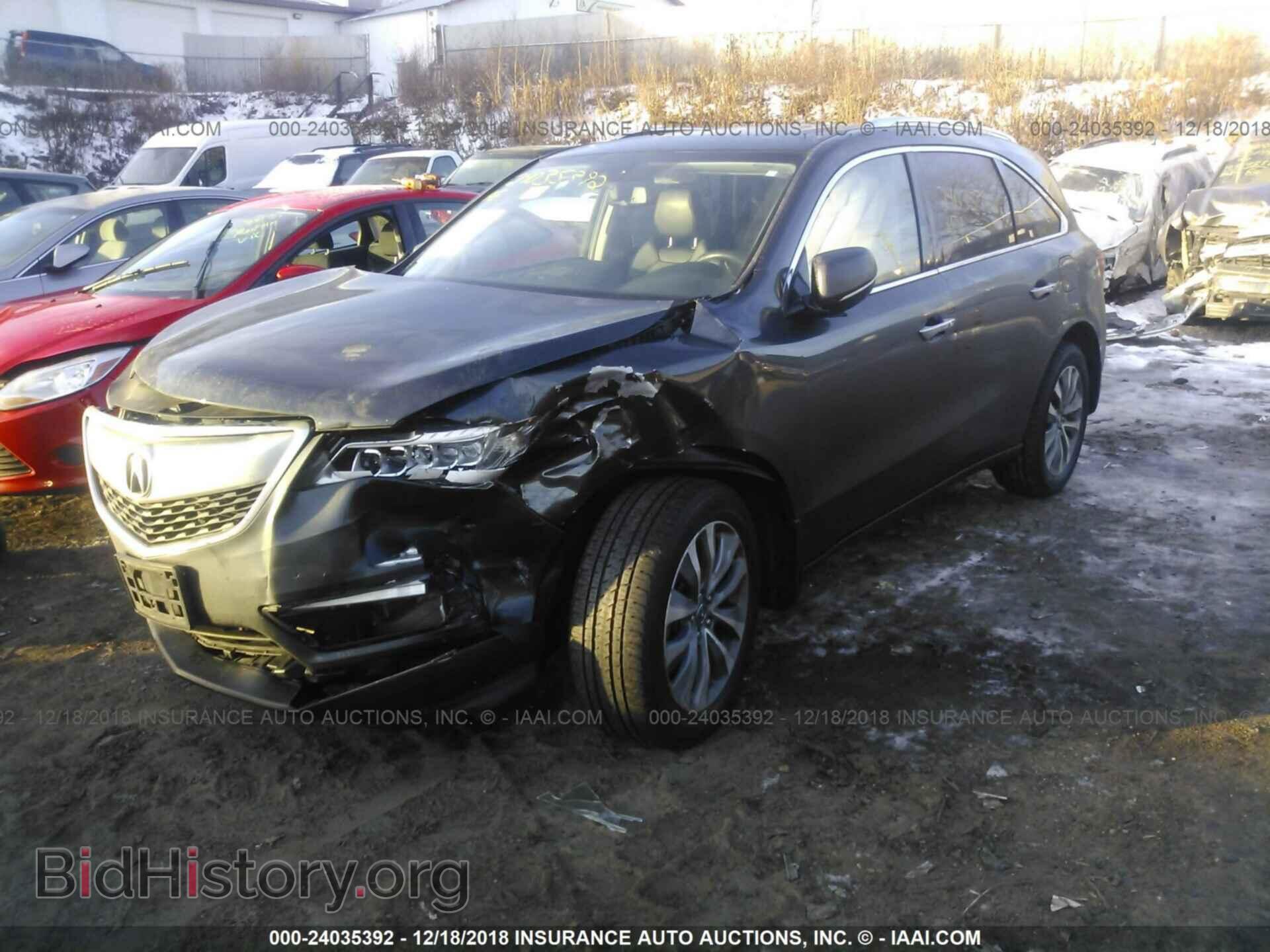 2014 ACURA MDX - VIN: 5FRYD4H4XEB042673 - Фото 2