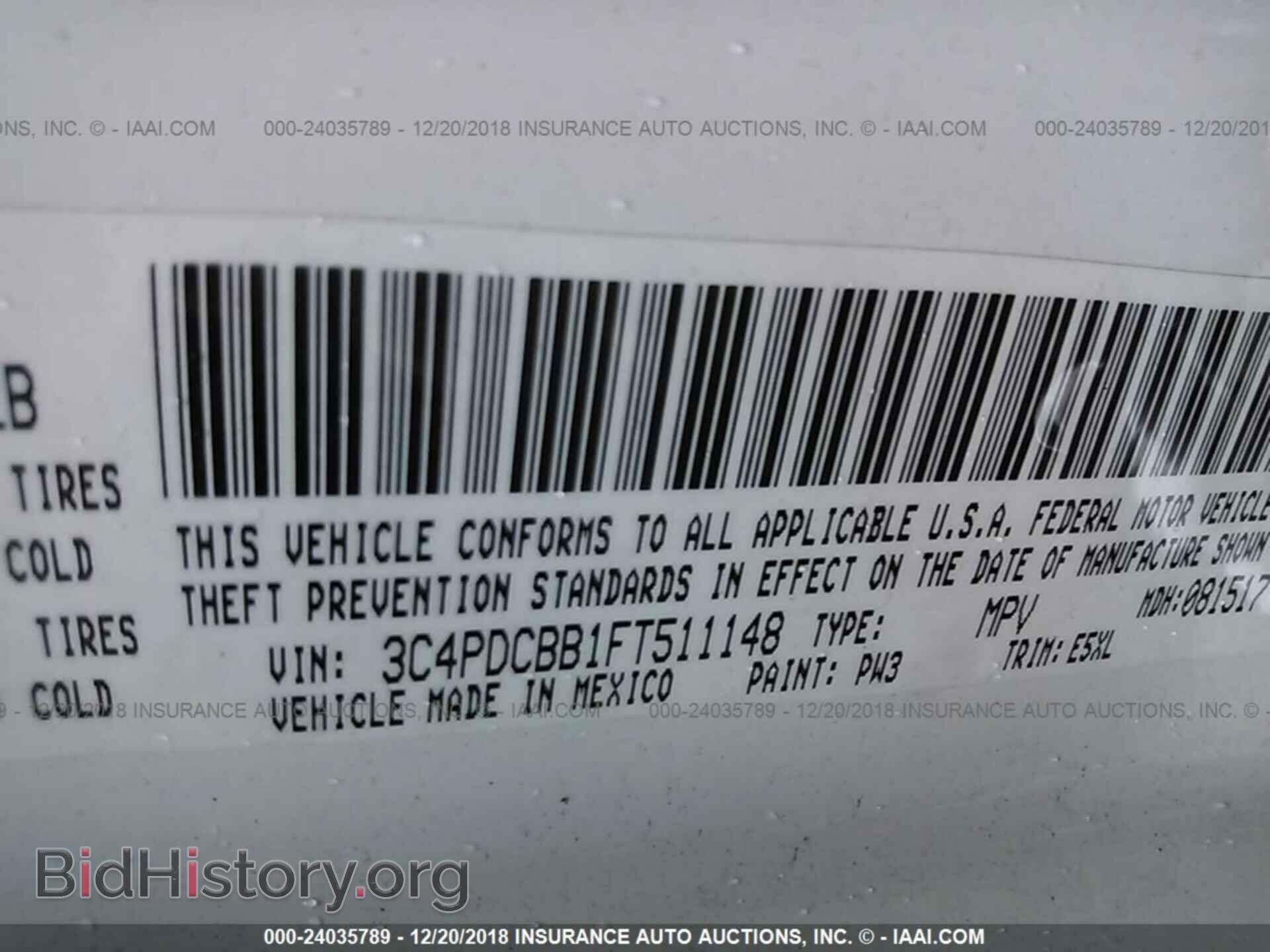 2015 DODGE JOURNEY - VIN: 3C4PDCBB1FT511148 - Photo 9