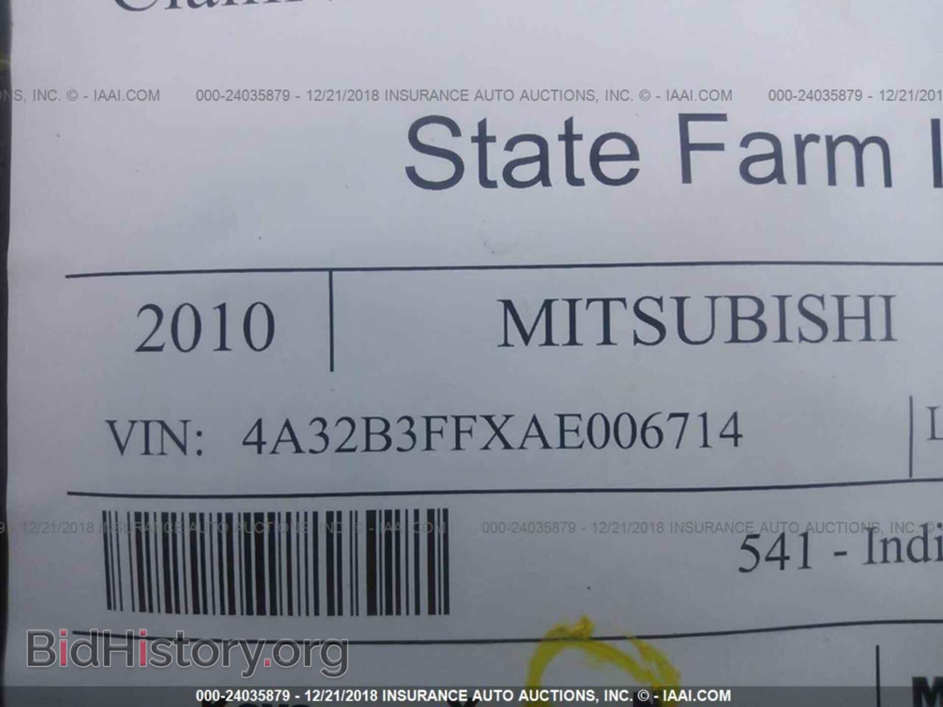 2010 MITSUBISHI GALANT - VIN: 4A32B3FFXAE006714 - Фото 9