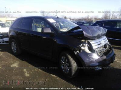 2007 Ford EDGE, burgundy — VIN 2FMDK39C87BB39954, IAAI