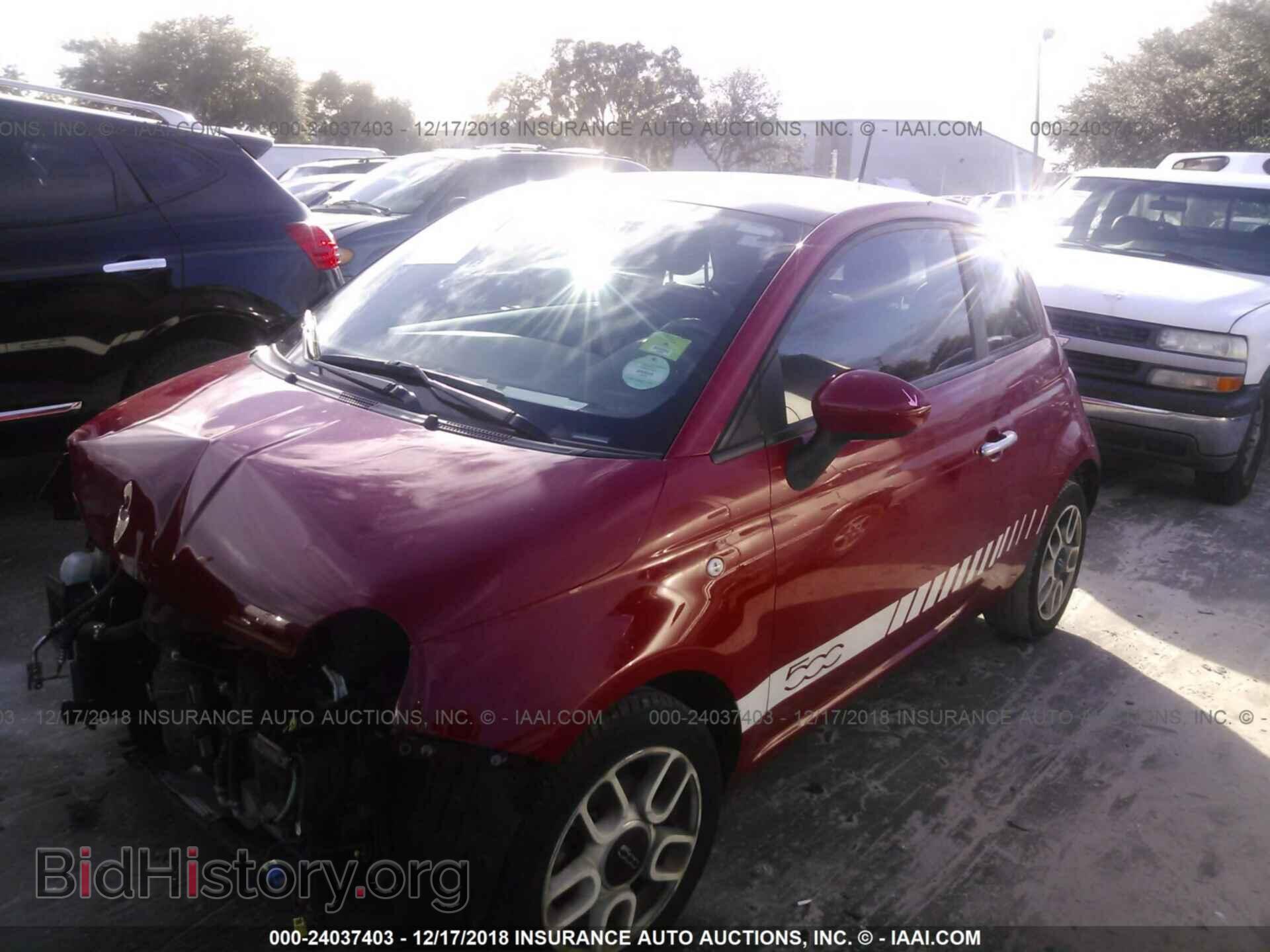 2012 Fiat 500 - VIN: 3C3CFFAR2CT334926 - Фото 2