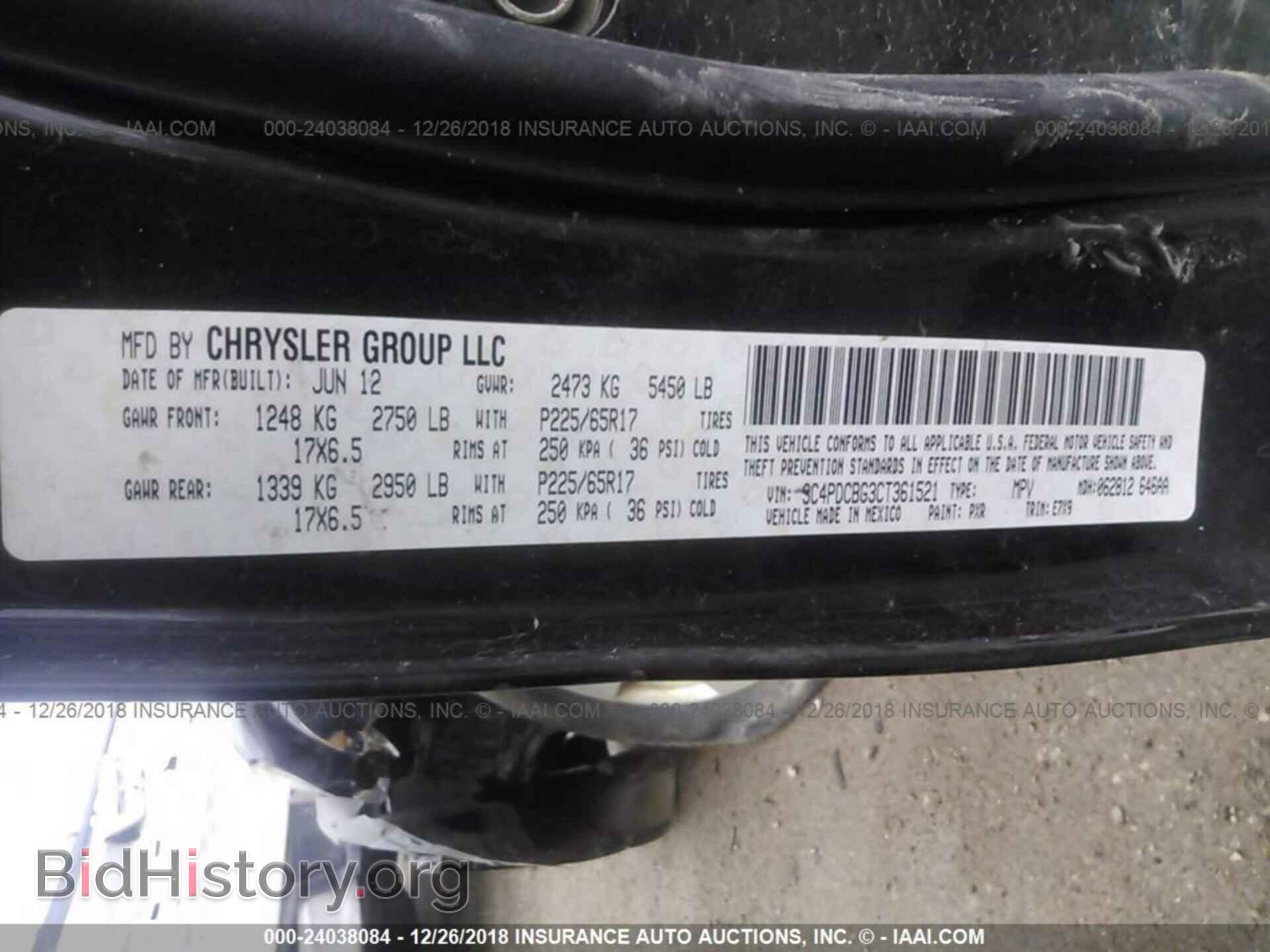 2012 DODGE JOURNEY - VIN: 3C4PDCBG3CT361521 - Photo 9