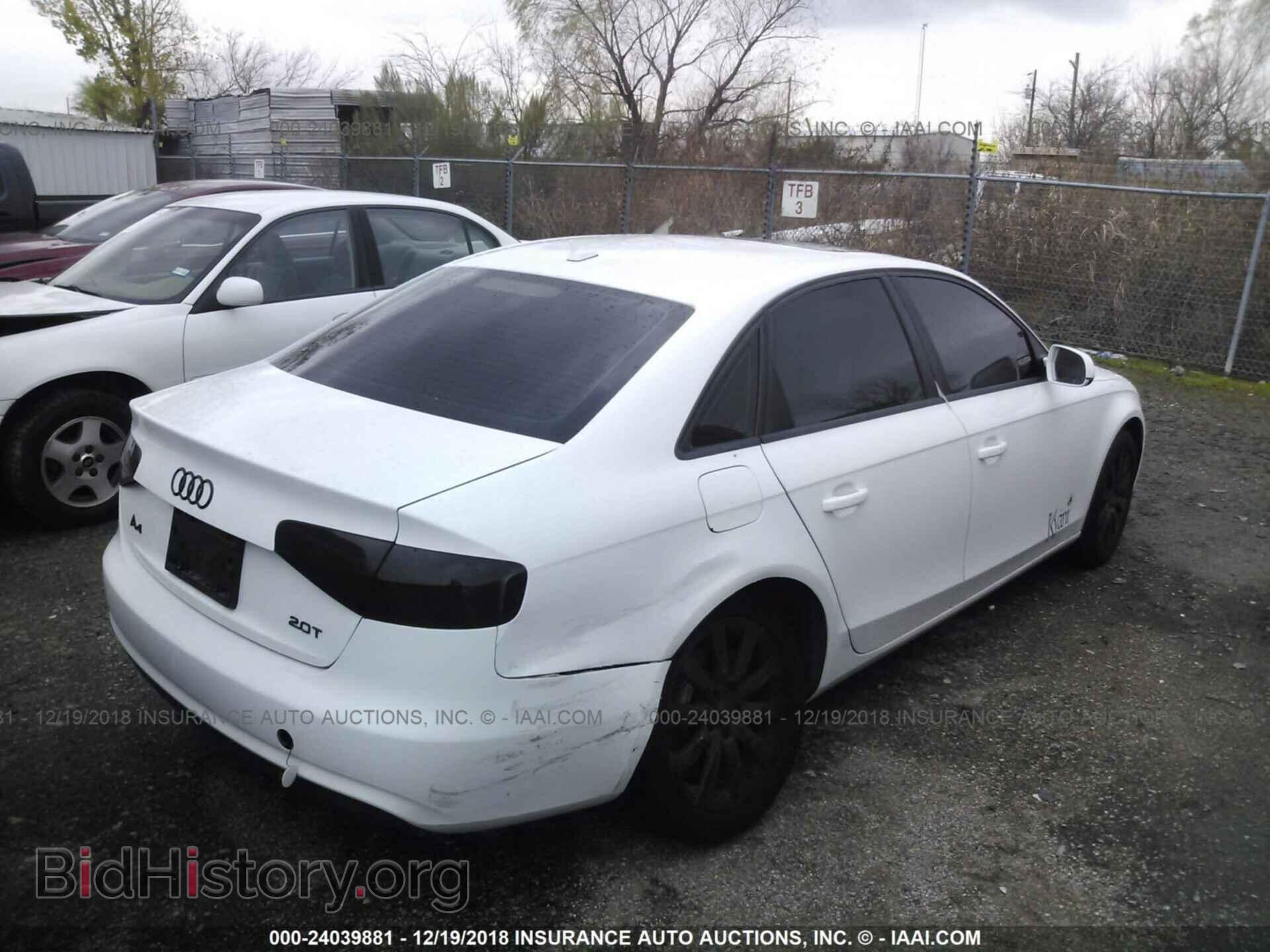 2013 AUDI A4 - VIN: WAUAFAFL5DA167719 - Фото 4