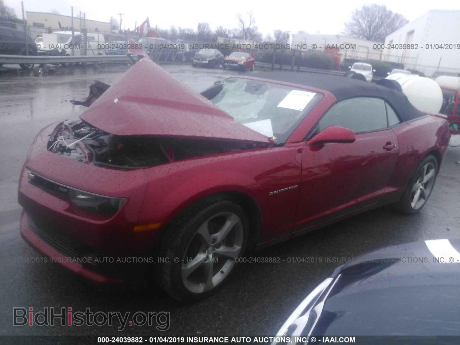2014 CHEVROLET CAMARO - VIN: 2G1FB3D37E9199175 - Фото 2