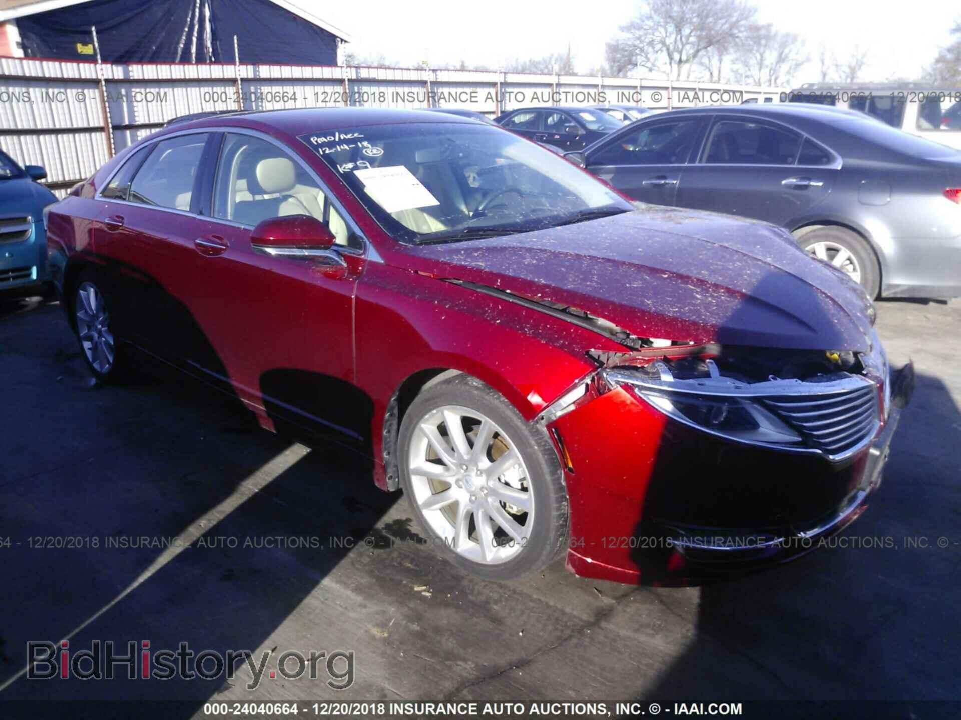 Фотография 3LN6L2LU2FR614368 - LINCOLN MKZ 2015