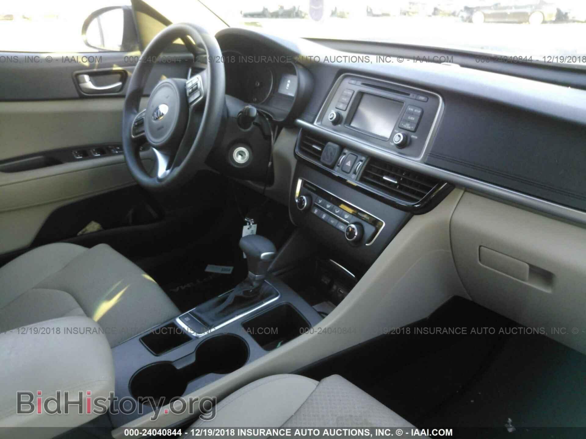 2016 KIA OPTIMA - VIN: 5XXGT4L38GG019018 - Photo 5