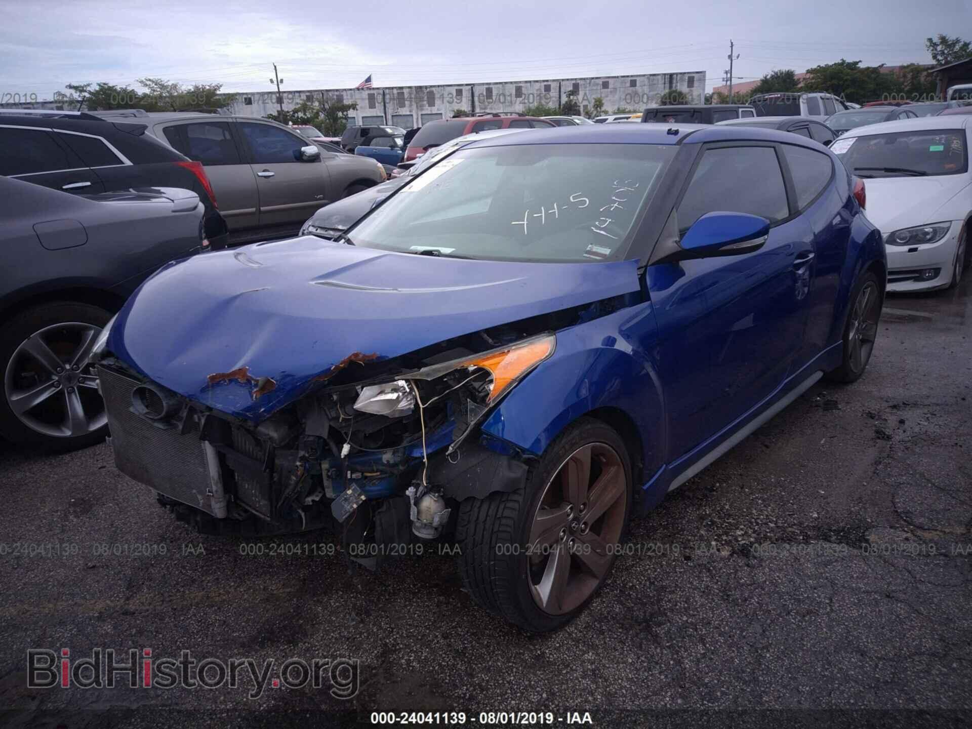 2013 HYUNDAI VELOSTER - VIN: KMHTC6AE2DU147013 - Фото 2