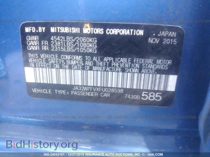 2015 Mitsubishi LANCER (VIN JA32W7FVXFU028598) — photo 9 of 10