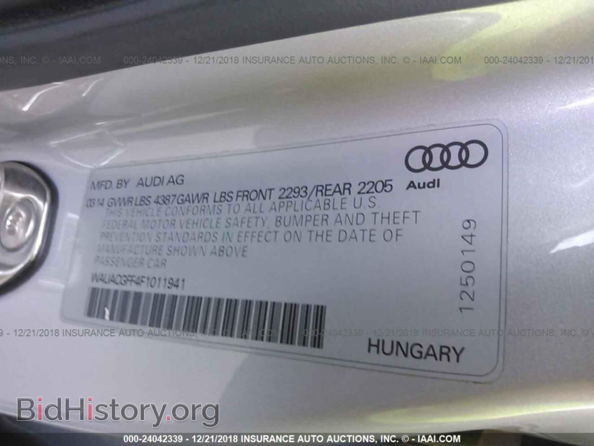 2015 AUDI A3 - VIN: WAUACGFF4F1011941 - Photo 9