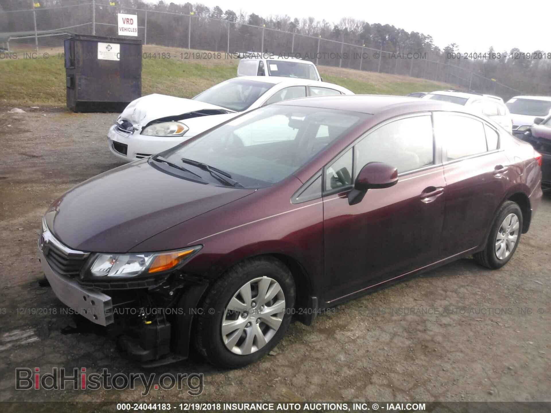 2012 HONDA CIVIC - VIN: 19XFB2F59CE095608 - Photo 2