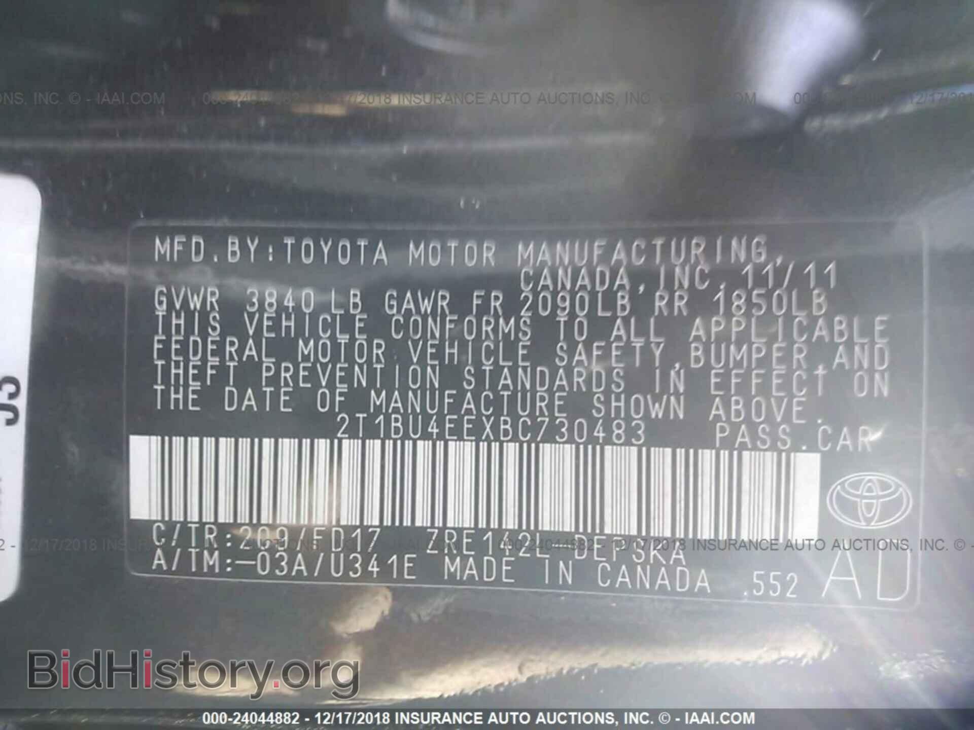 2011 Toyota Corolla - VIN: 2T1BU4EEXBC730483 - Photo 9