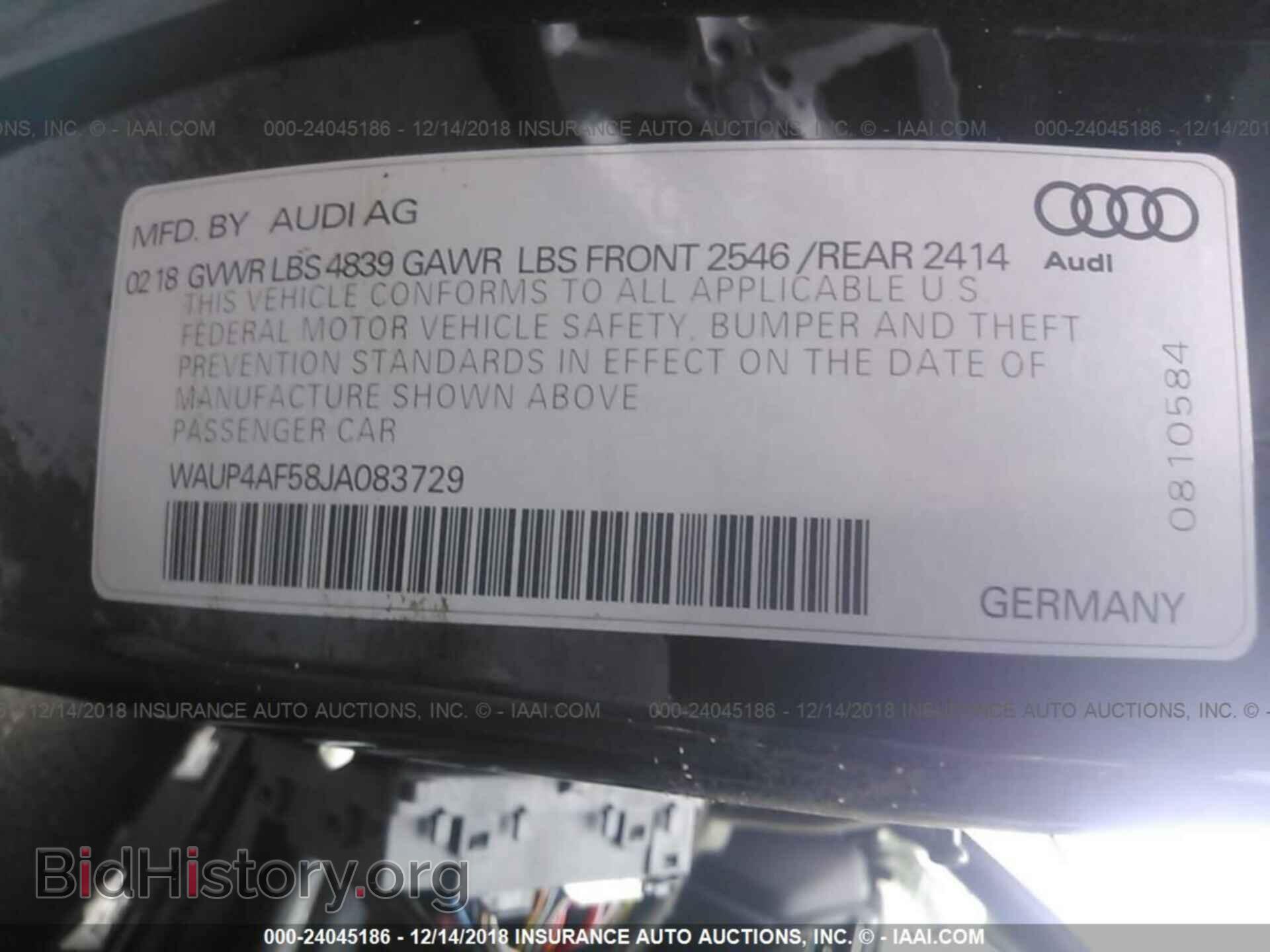 2018 Audi S5 - VIN: WAUP4AF58JA083729 - Фото 9