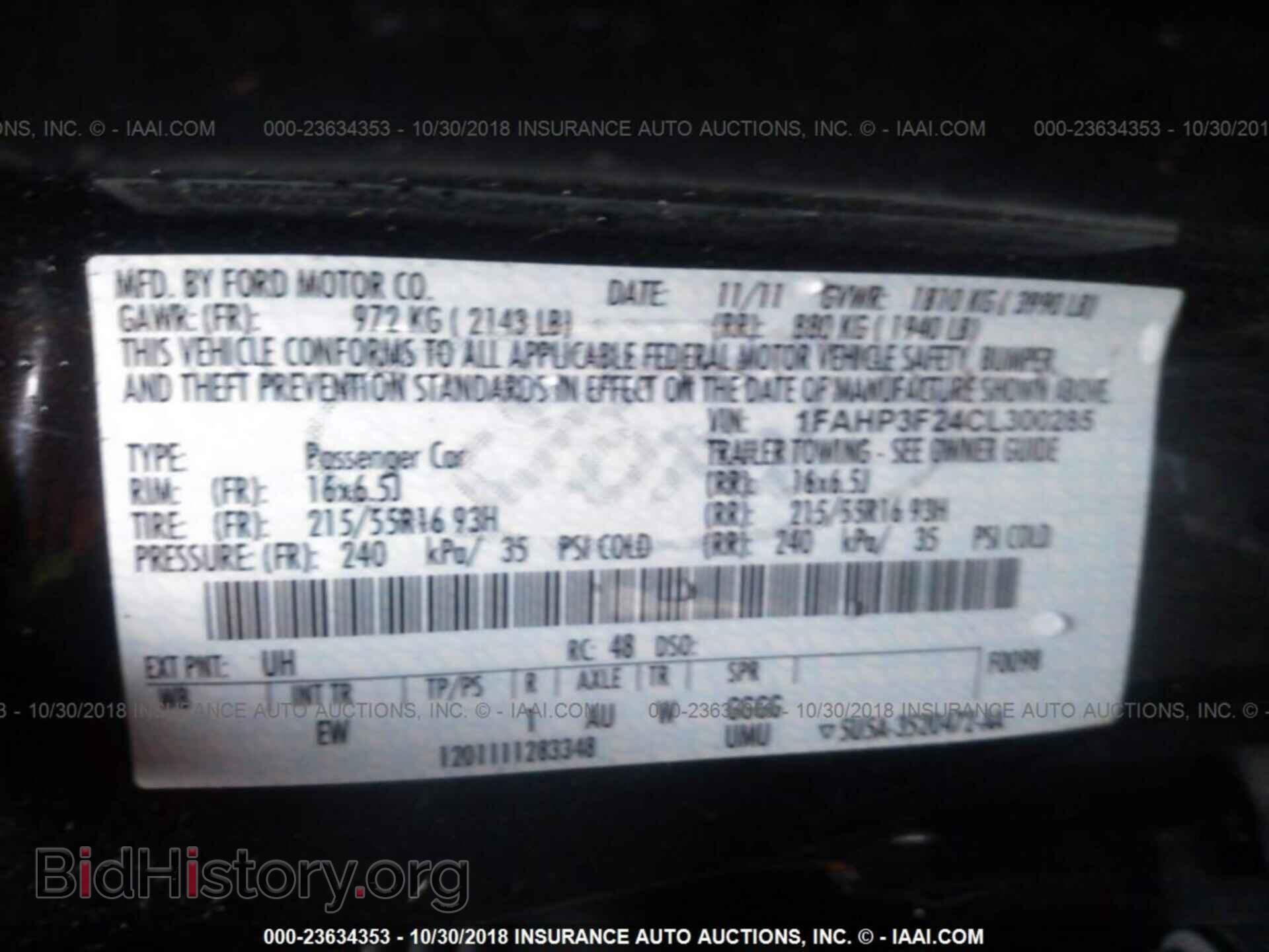 2012 FORD FOCUS - VIN: 1FAHP3F24CL300285 - Photo 9