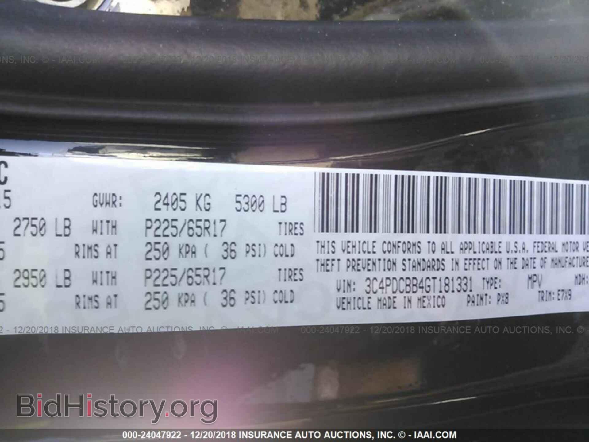 2016 DODGE JOURNEY - VIN: 3C4PDCBB4GT181331 - Photo 9