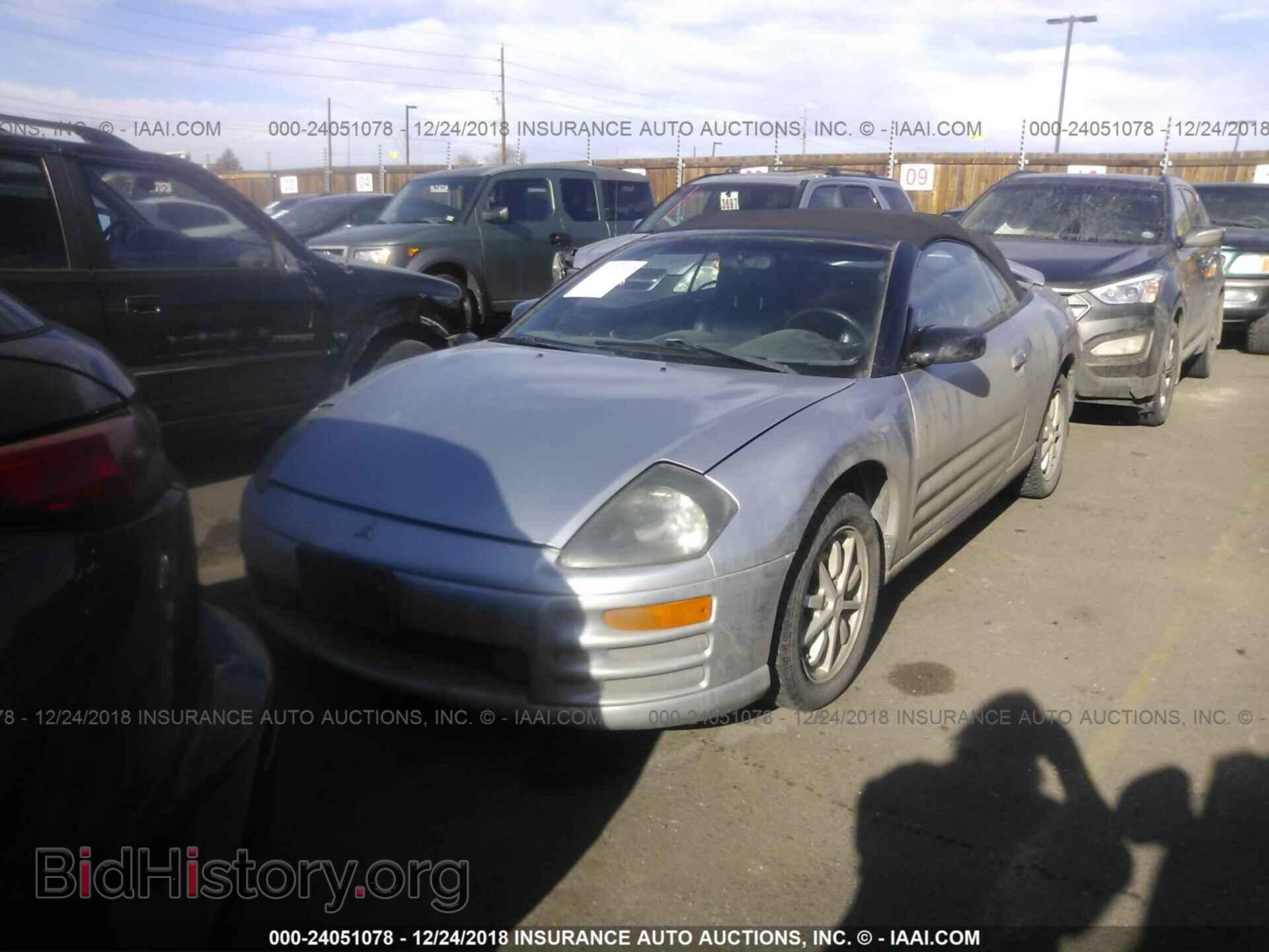 2002 MITSUBISHI ECLIPSE - VIN: 4A3AE45G22E015167 - Фото 2