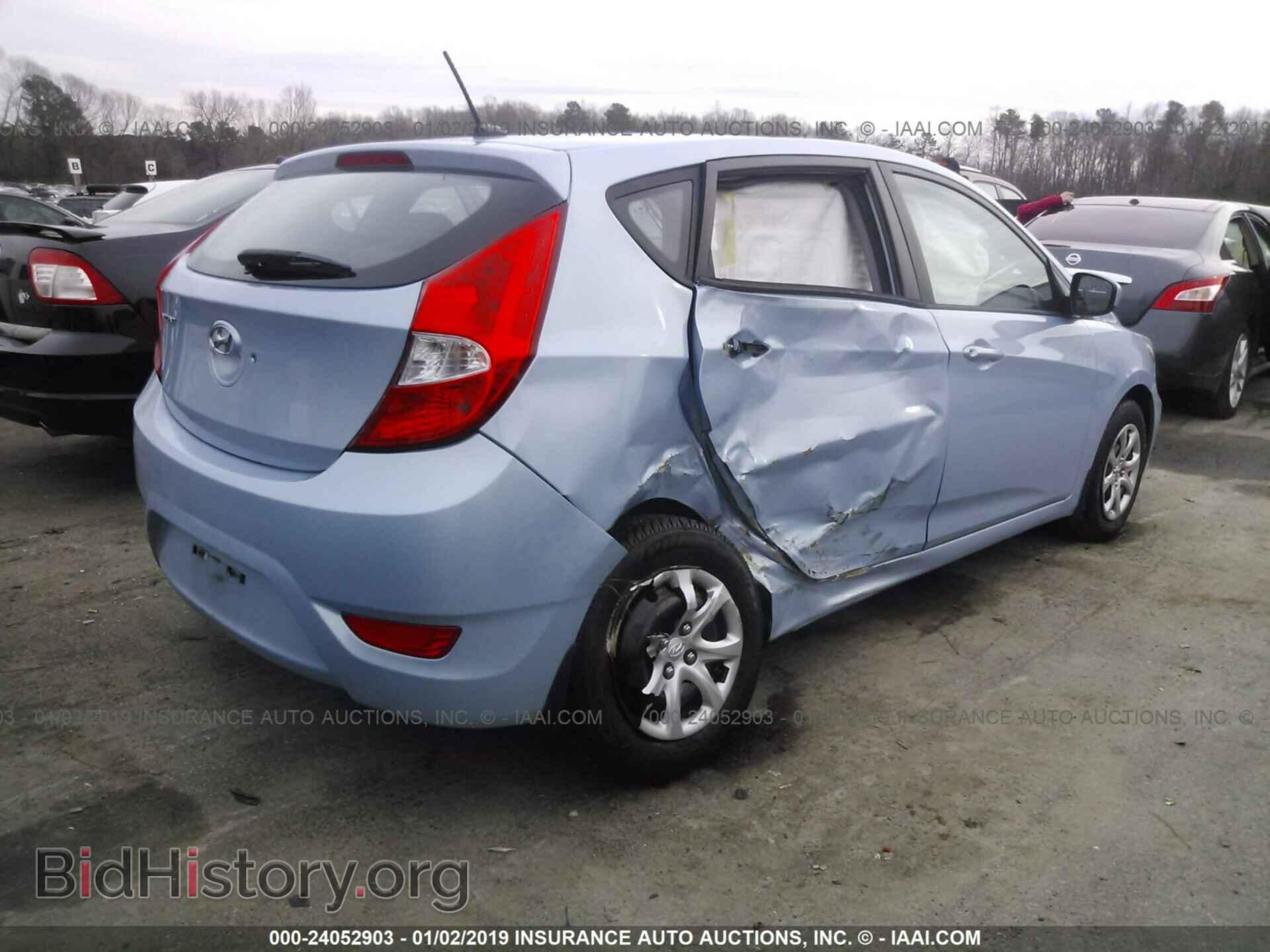 2013 HYUNDAI ACCENT - VIN: KMHCT5AE9DU108901 - Фото 4
