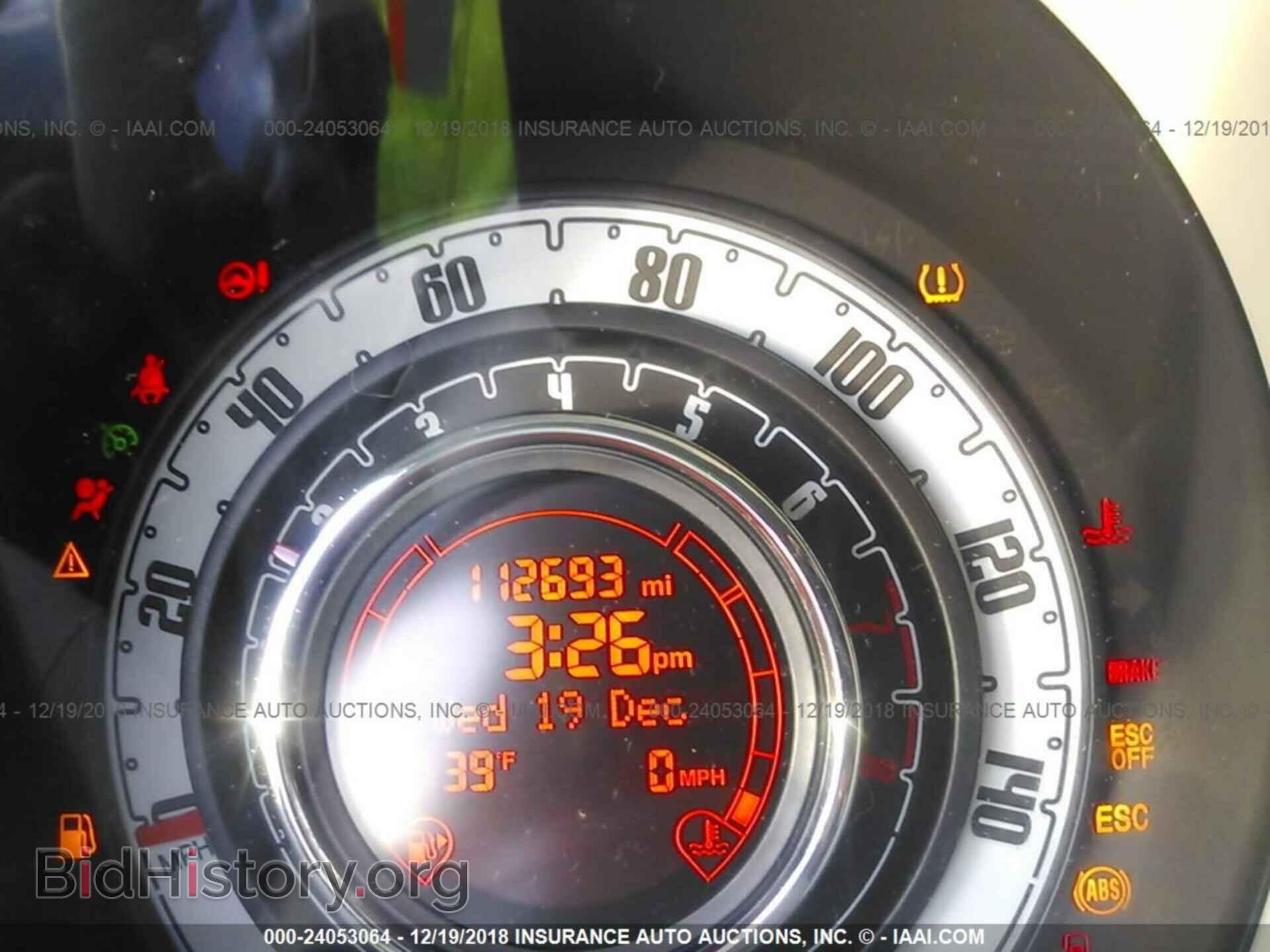 2012 FIAT 500 - VIN: 3C3CFFAR4CT128247 - Фото 7