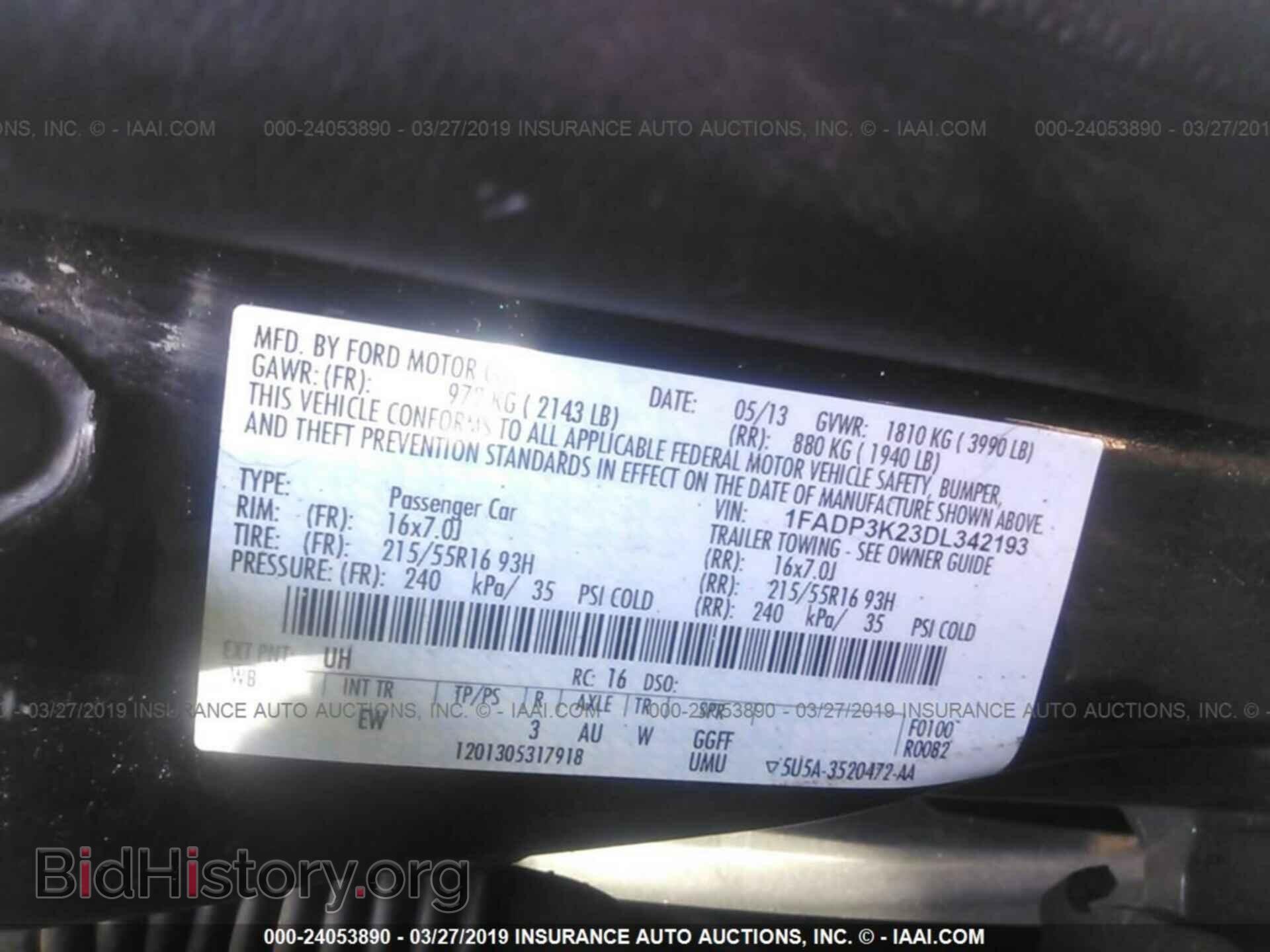 2013 FORD FOCUS - VIN: 1FADP3K23DL342193 - Photo 9