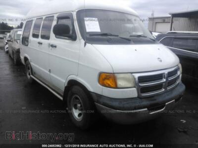 2002 Dodge RAM VAN, white — VIN 2B6HB11X32K145134, IAAI