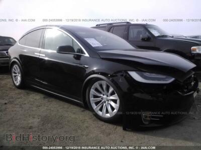2017 Tesla MODEL X, черный — VIN 5YJXCBE26HF055674, IAAI