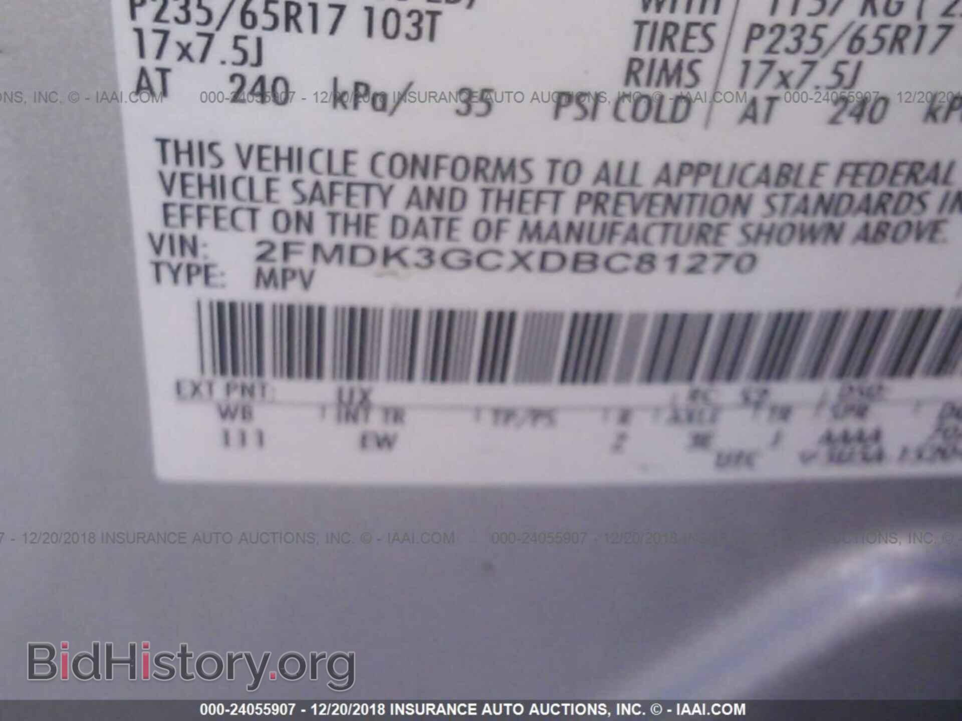 2013 FORD EDGE - VIN: 2FMDK3GCXDBC81270 - Photo 9