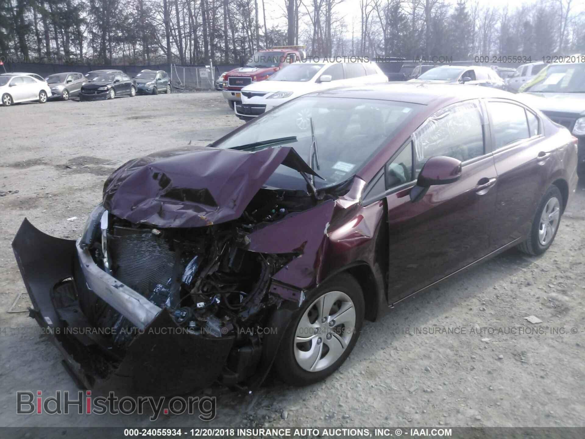 2013 HONDA CIVIC - VIN: 2HGFB2F53DH593195 - Фото 2