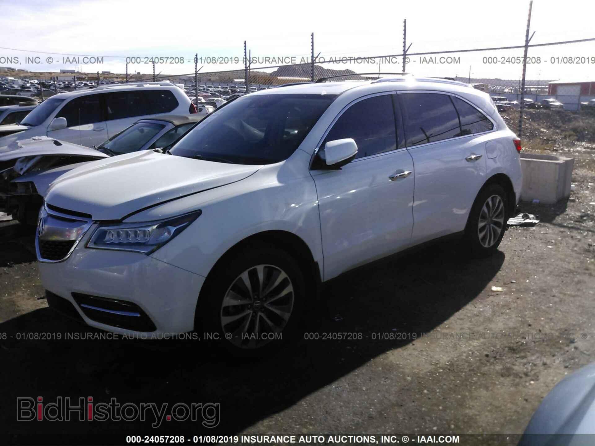2014 ACURA MDX - VIN: 5FRYD4H4XEB018566 - Фото 2