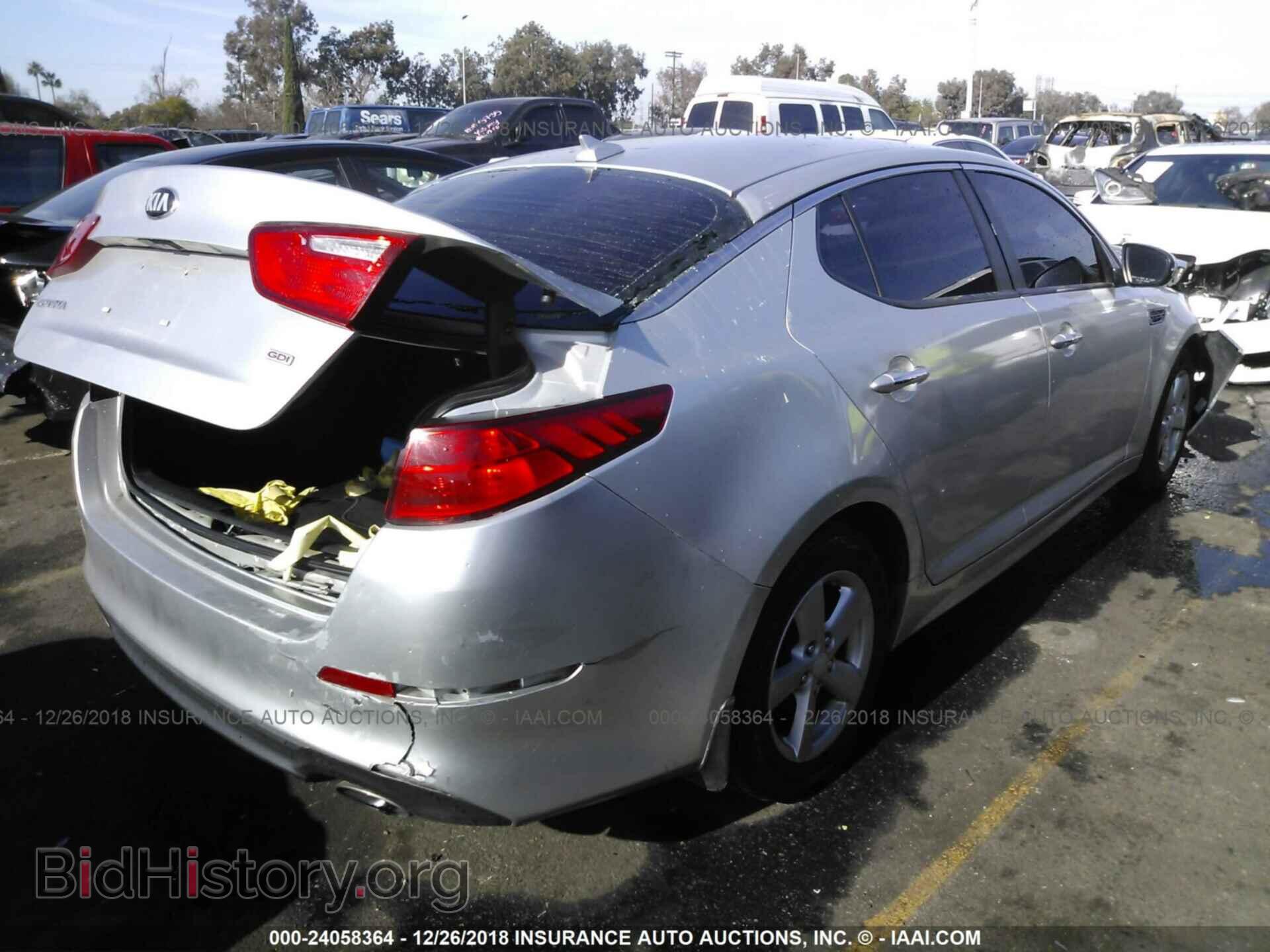 2014 KIA OPTIMA - VIN: 5XXGM4A7XEG269800 - Photo 4
