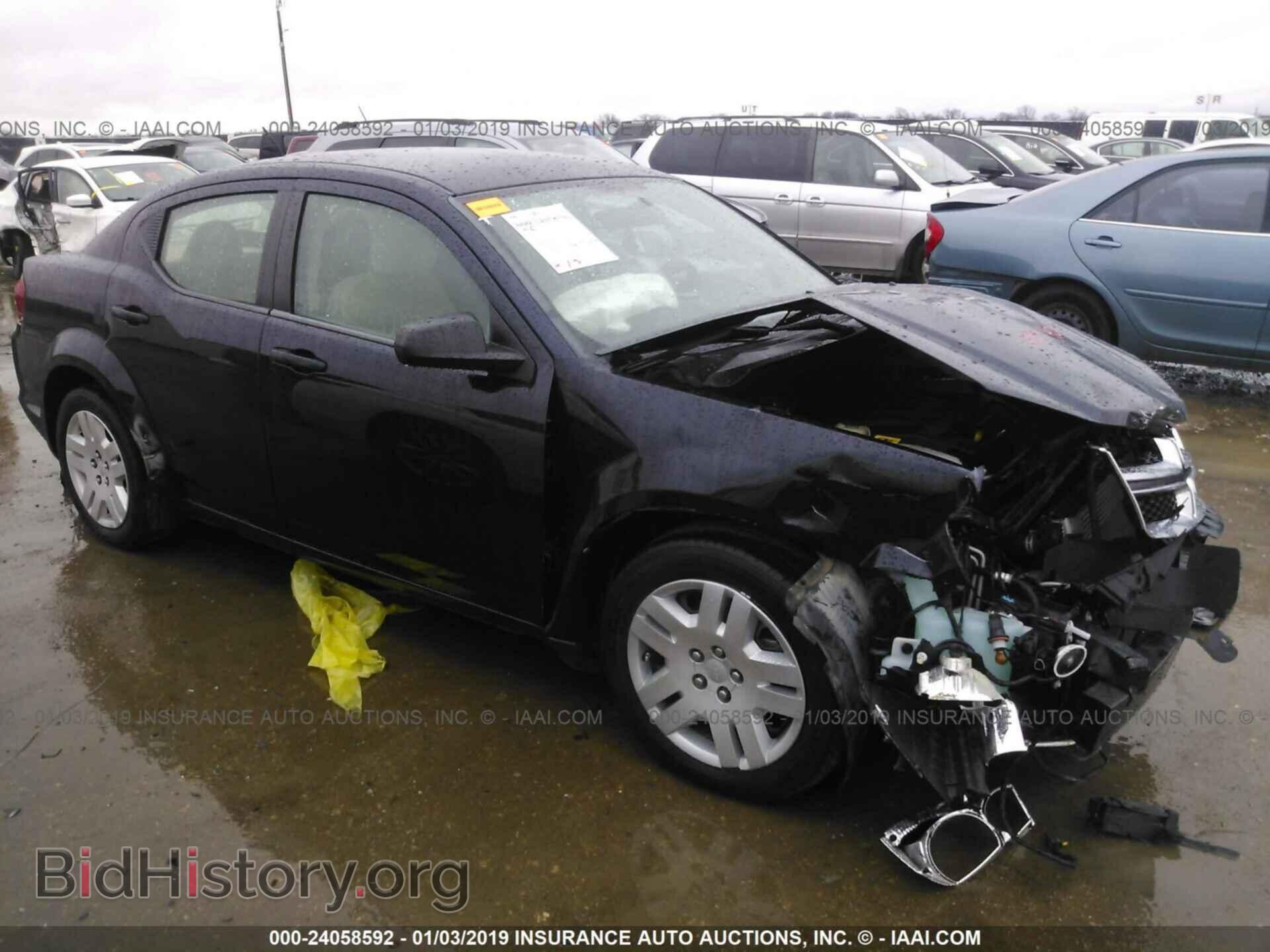 Photo 1C3CDZAB2CN186903 - DODGE AVENGER 2012