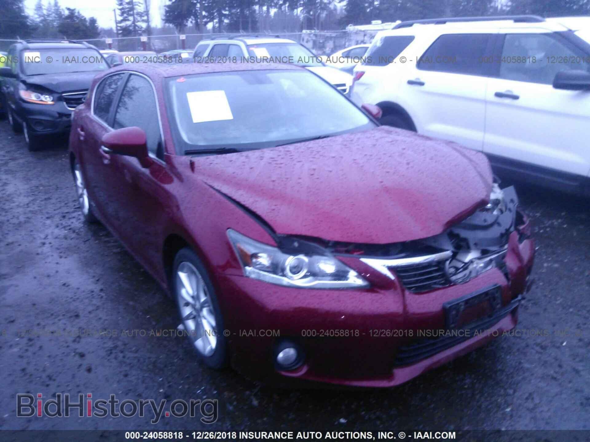 Photo JTHKD5BH7C2094611 - LEXUS CT 2012