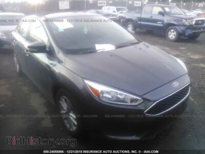 2016 Ford FOCUS, серый — VIN 1FADP3F28GL289828, IAAI